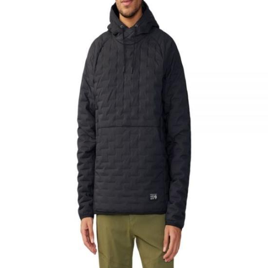 Quilted Padded Jacket with Adjustable Hood and Kangaroo Pocket