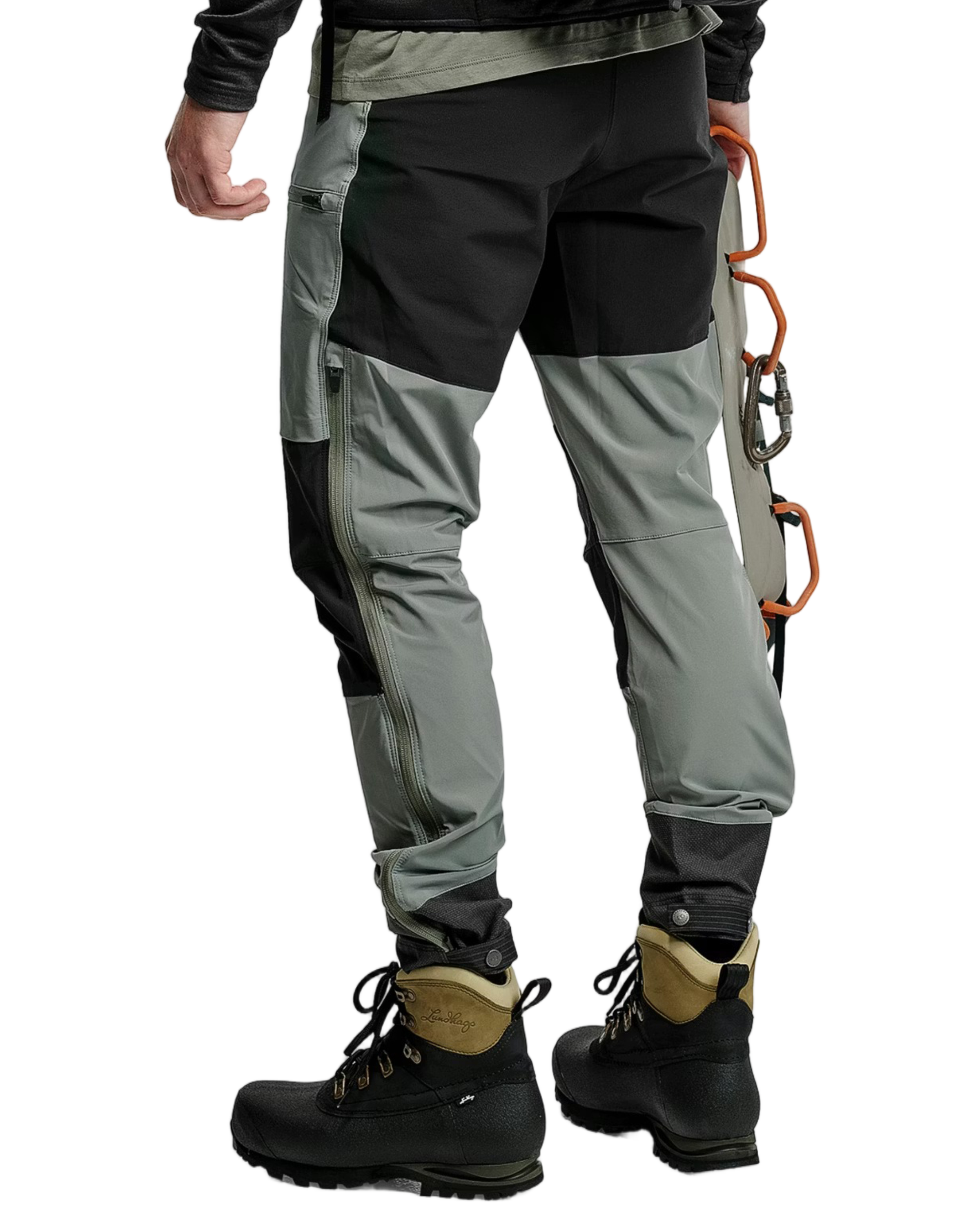 Straight Fit Utilitarian Pants with Reinforced Patches