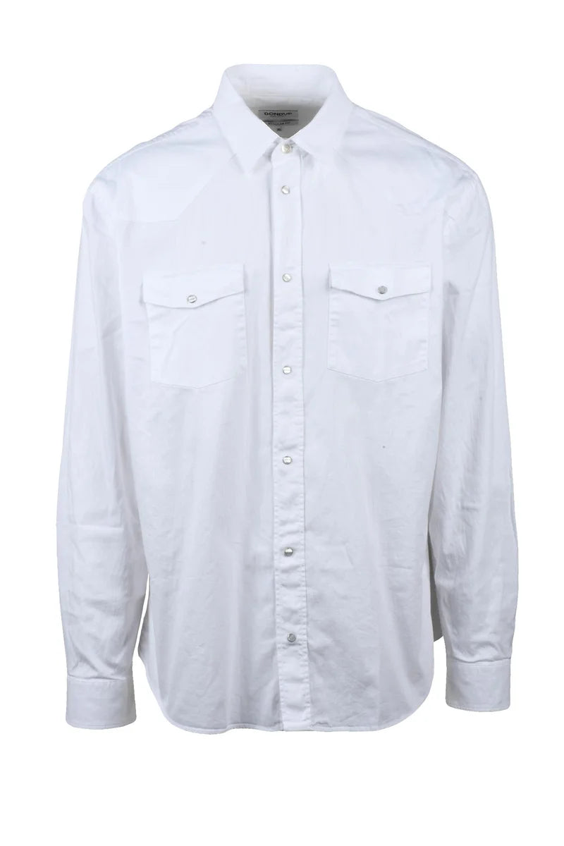 Cotton Elastane Shirt - White