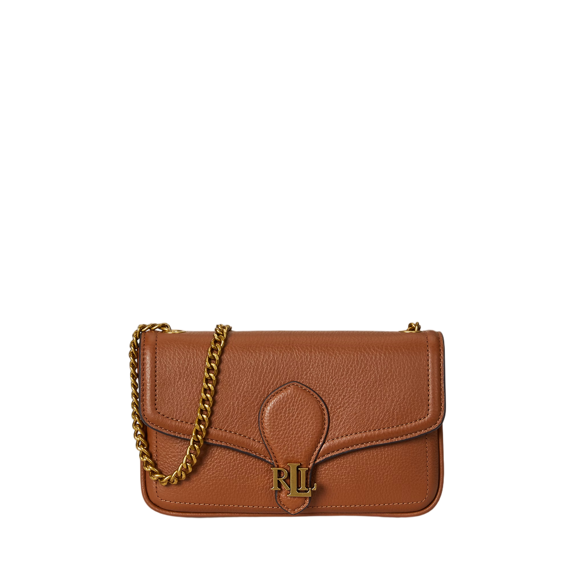 Luxe Pebble Leather Wallet on a Chain