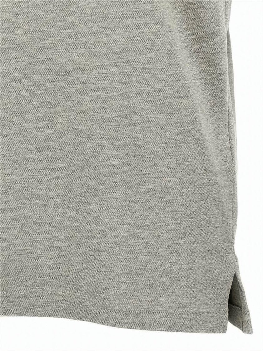Textured Knit Polo Shirt With Ribbed Collar And Iconic Logo