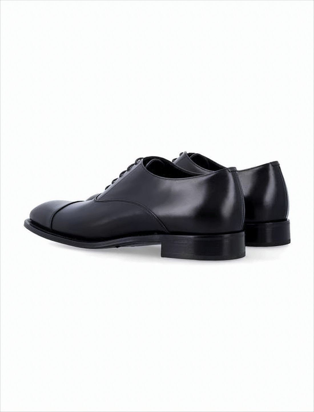 Refined Black Calfskin Oxford Shoes