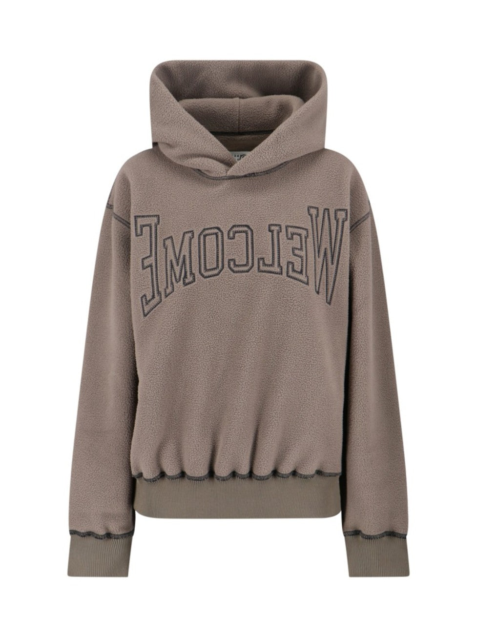 Teddy Taupe Fabric Hoodie