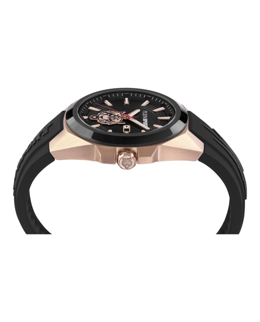 47Mm Tigermaster Silicone Watch With Rose Gold Case