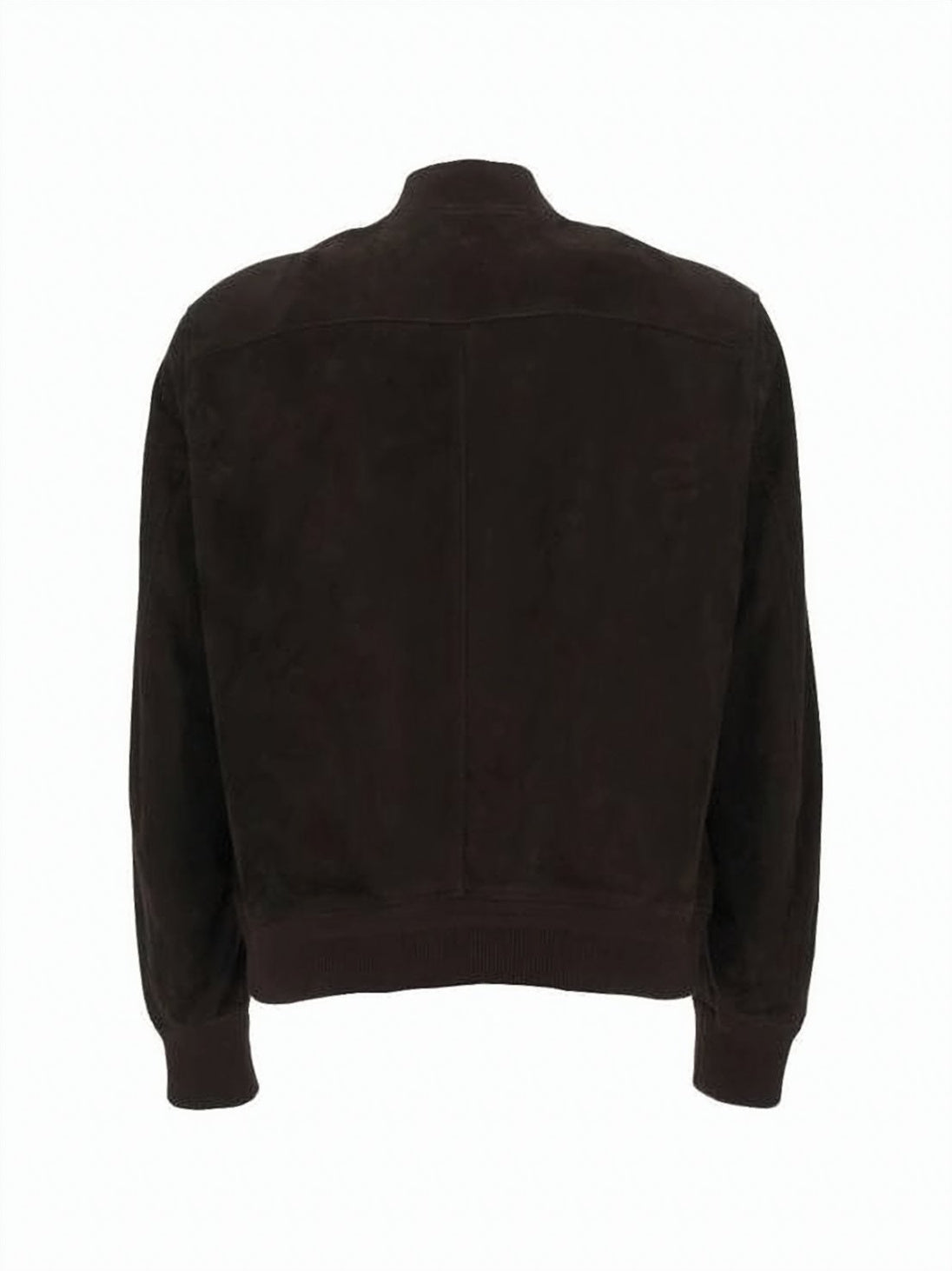 Brown Bomber Jacket in Smooth Lambskin Leather