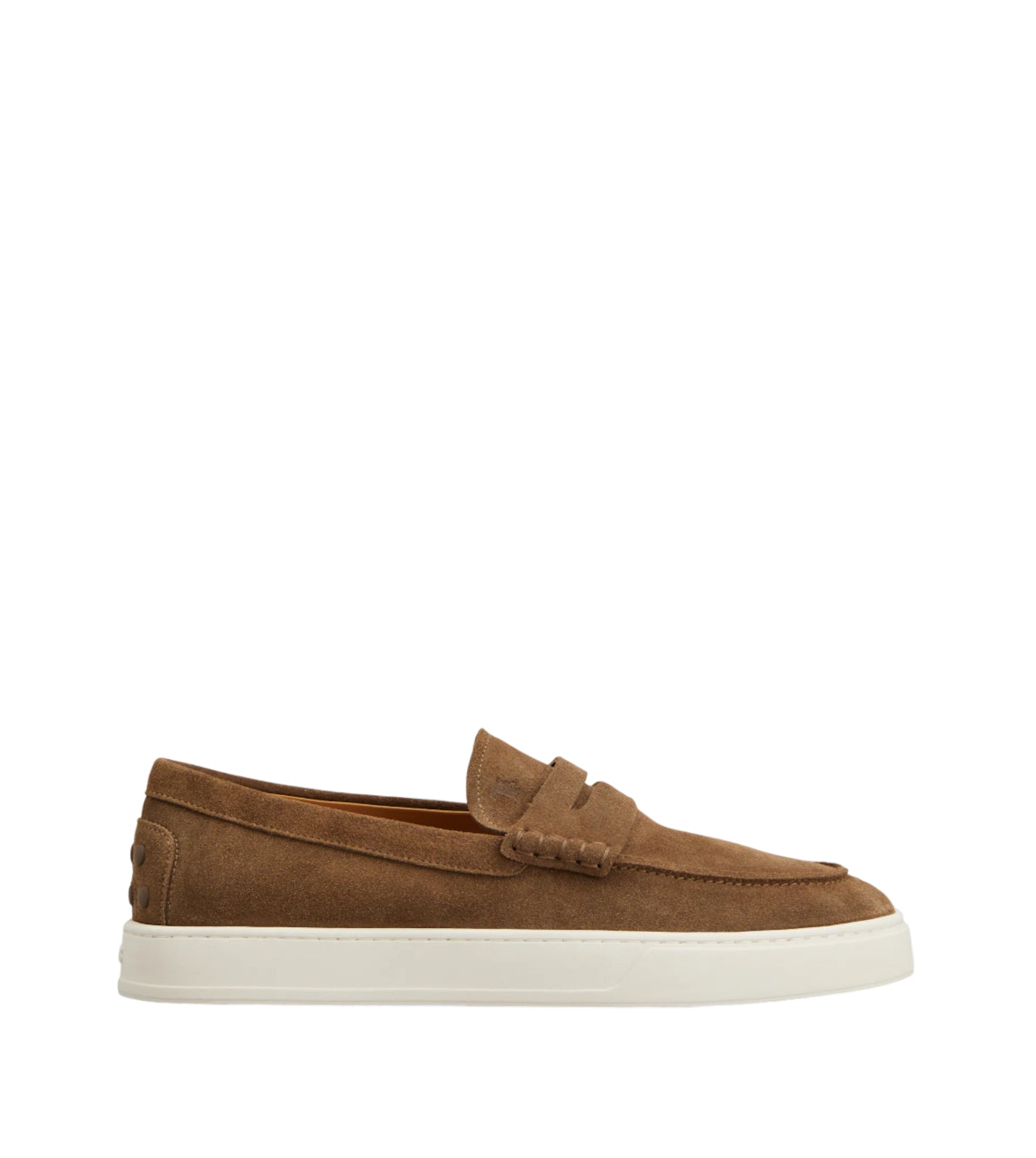 Light Brown Suede Penny Loafers
