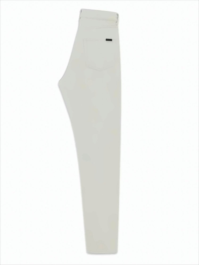Straight-Leg Denim Pants with Classic Five-Pocket Design
