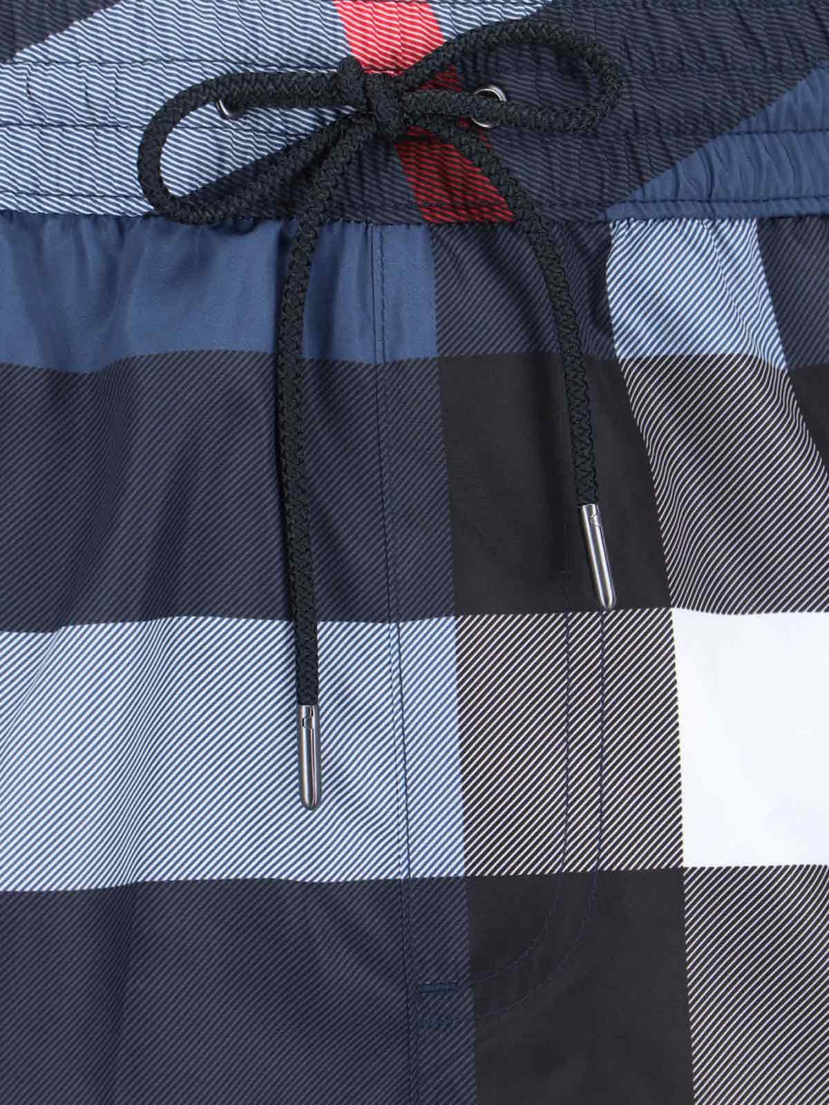 “Check” Drawstring Swim Shorts – Multicolor