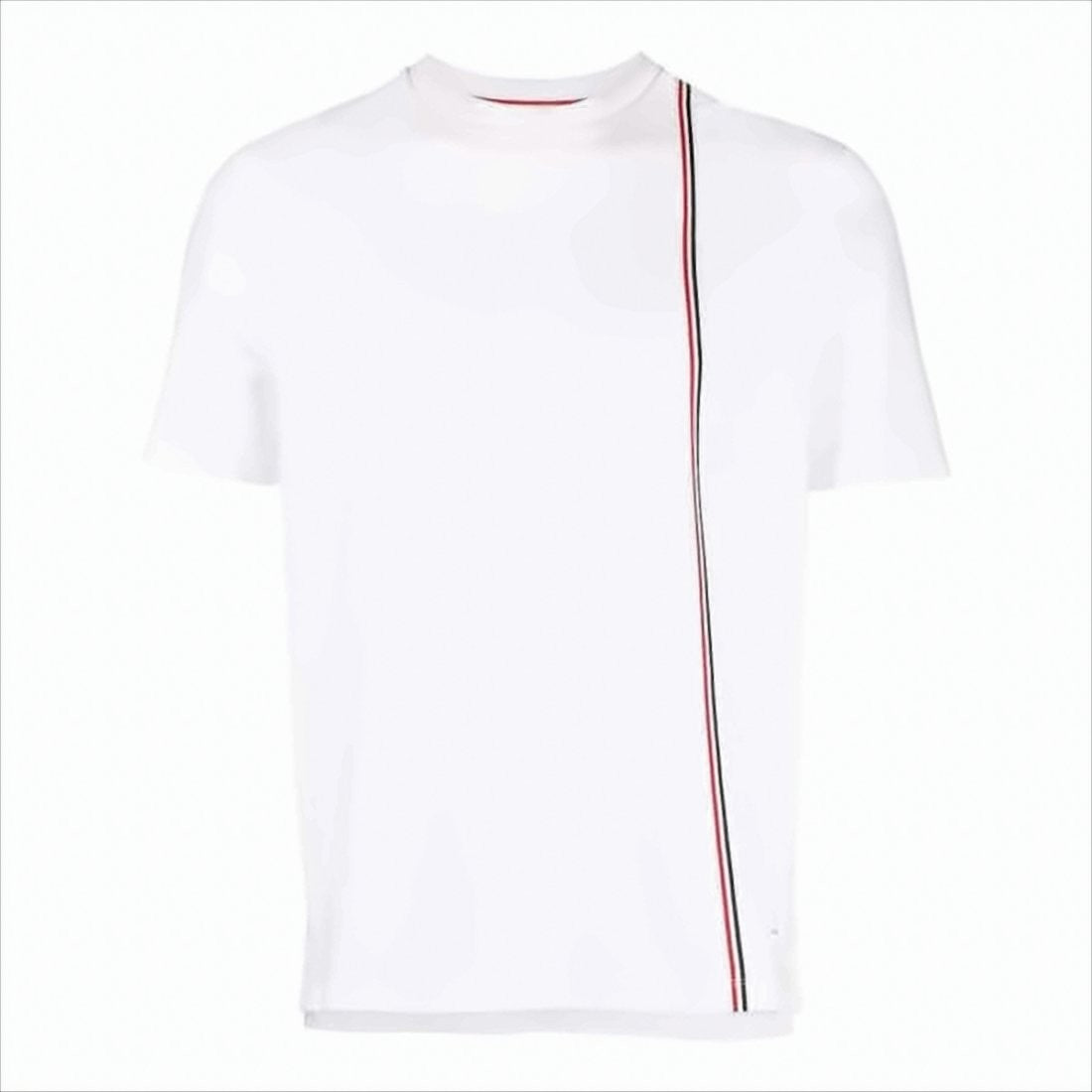 Short-Sleeved T-Shirt with Minimalist Stripe Detail