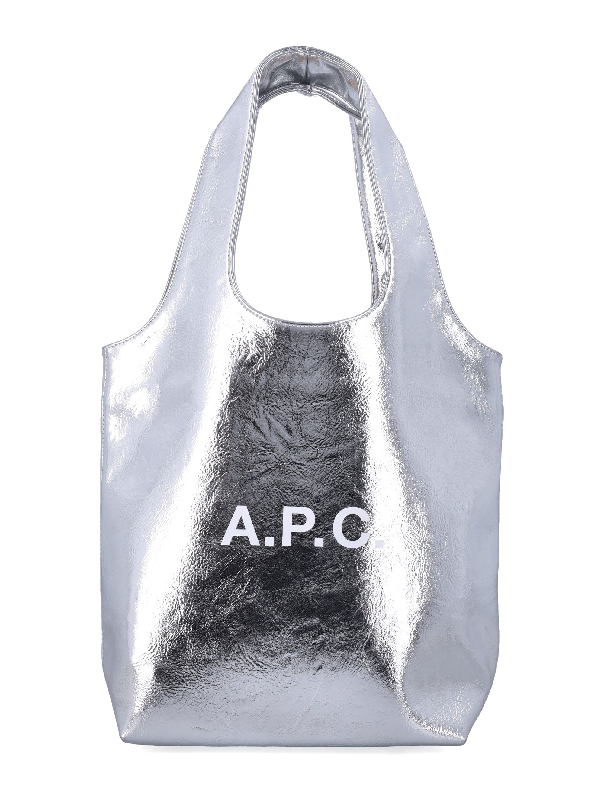 Contemporary Metallised Small Tote with Carry Options