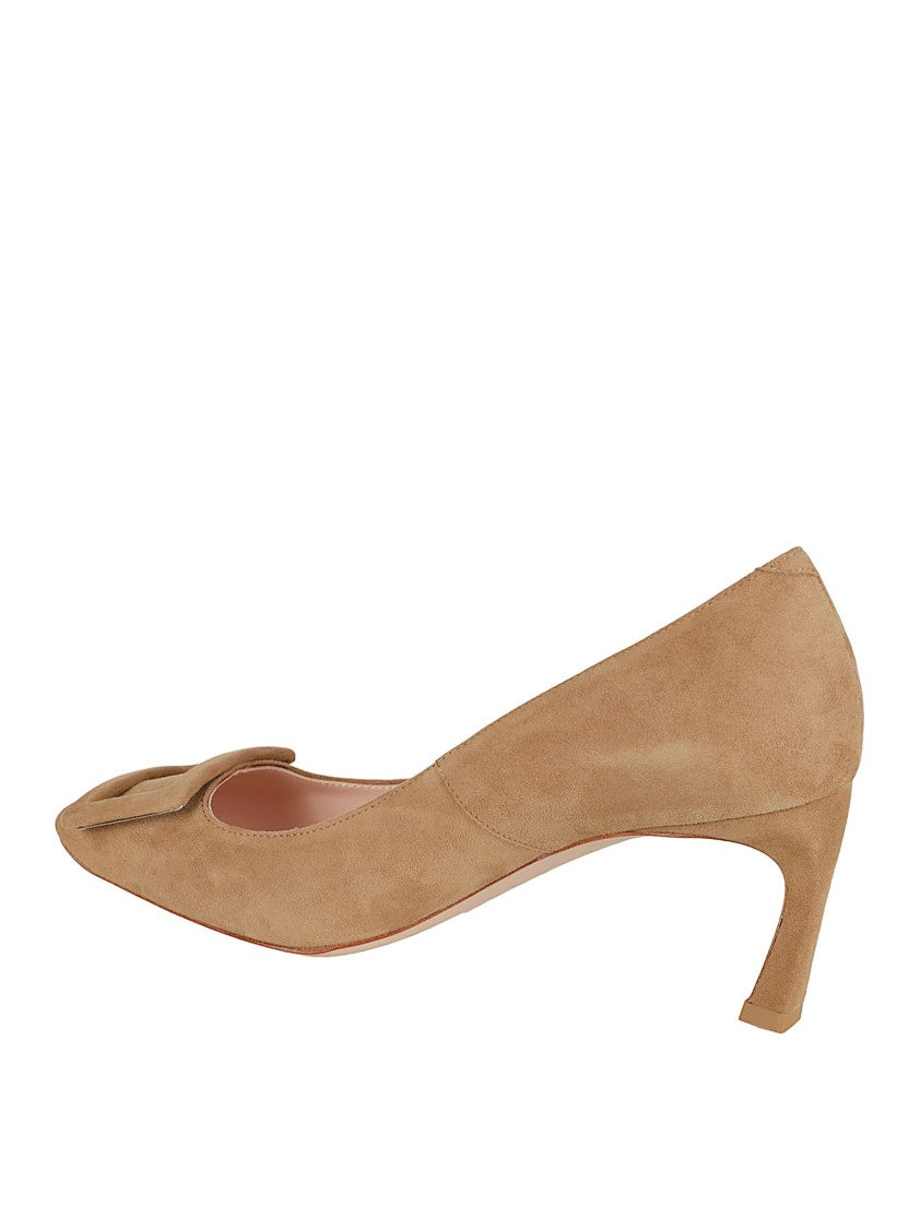 Trompette Décolleté Pumps With Suede Buckle