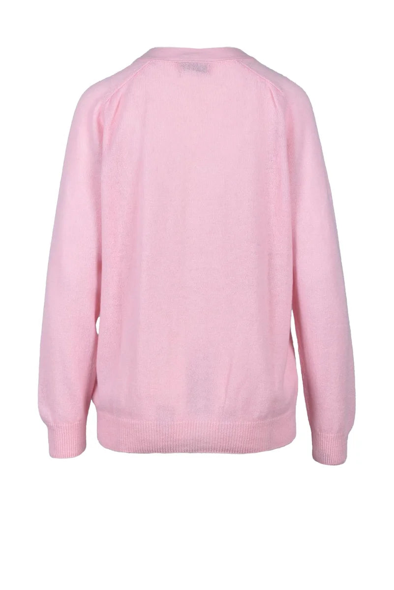 100% Cashmere Cardigan - Pink