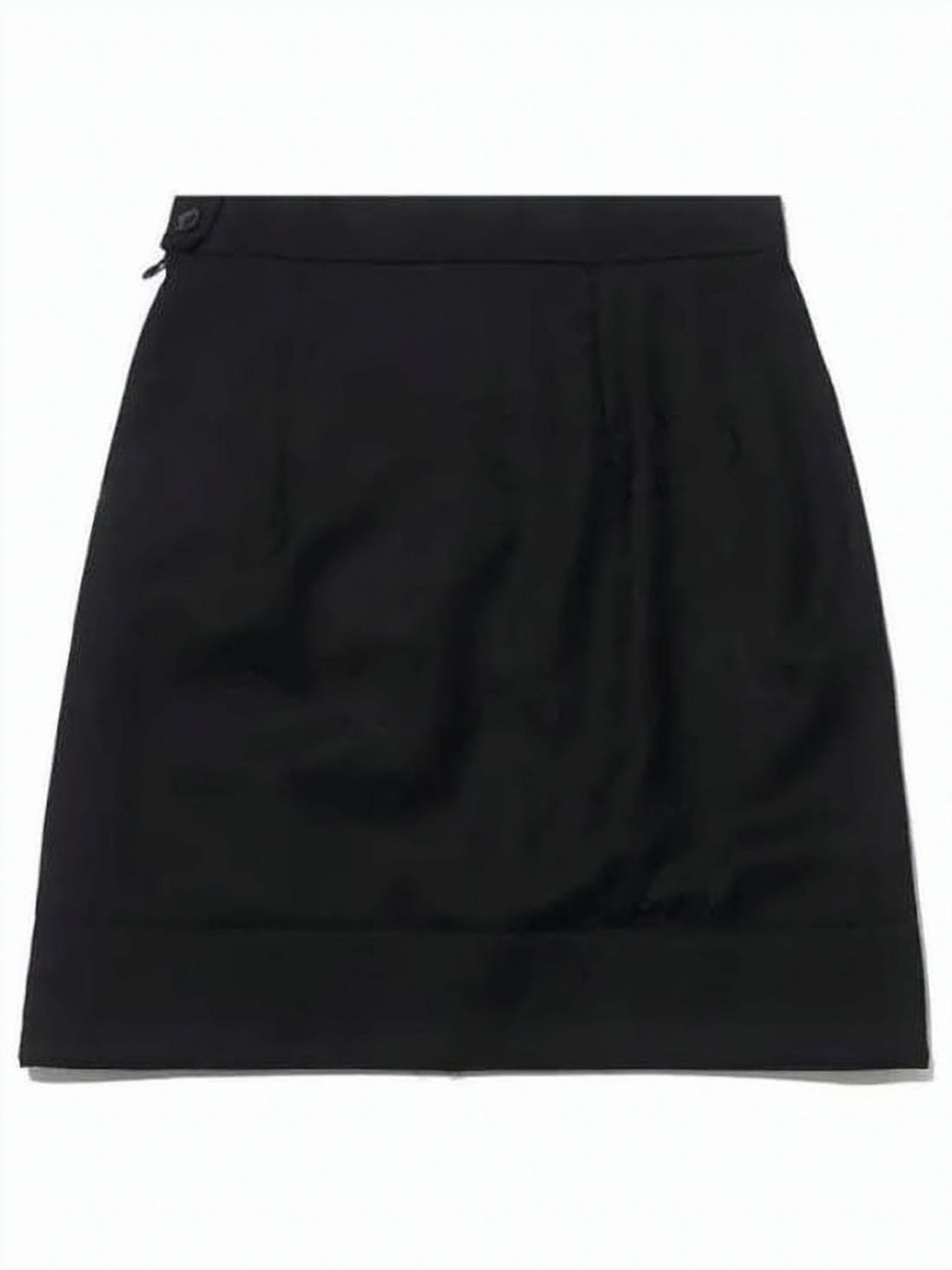 Straight Silhouette Mini Skirt with Subtle Waistband