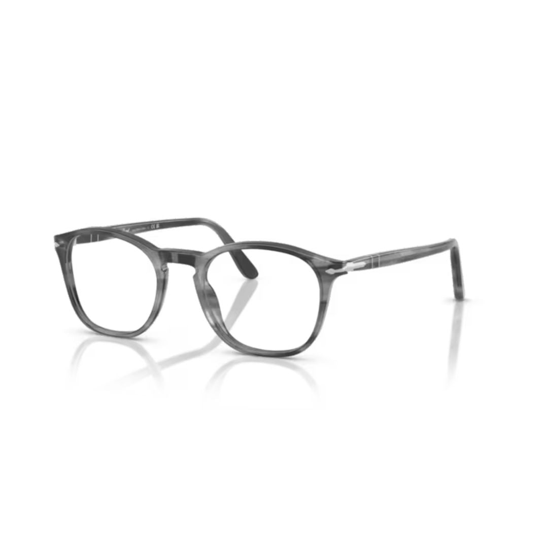 0po3007v Translucent Acetate Eyeglasses with Marbled Pattern