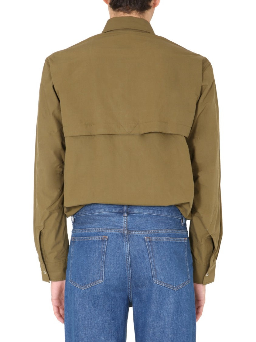 Cropped Brown Oversize Shirt