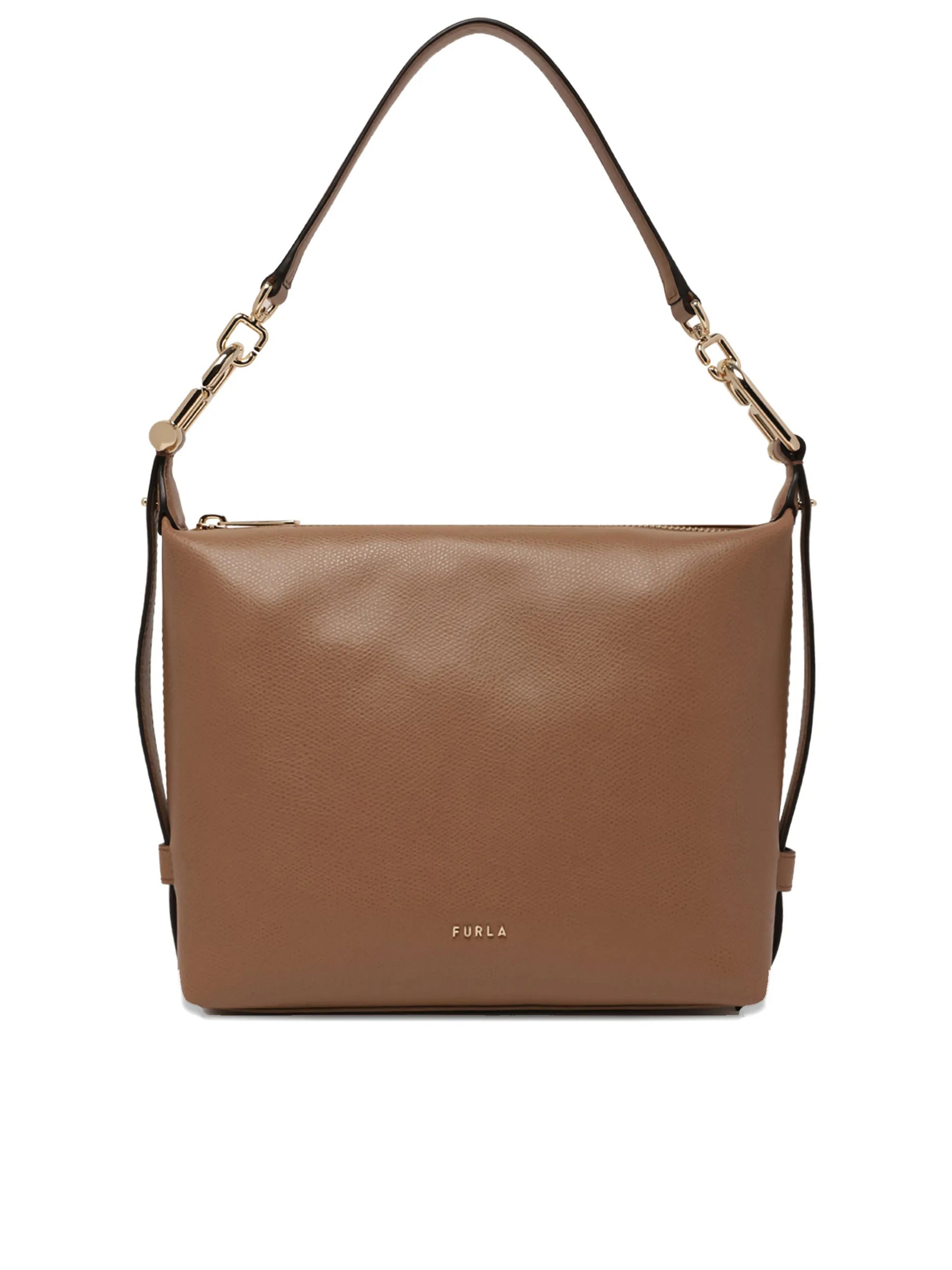 Tonie Mini Hobo Structured Smooth Leather Bag