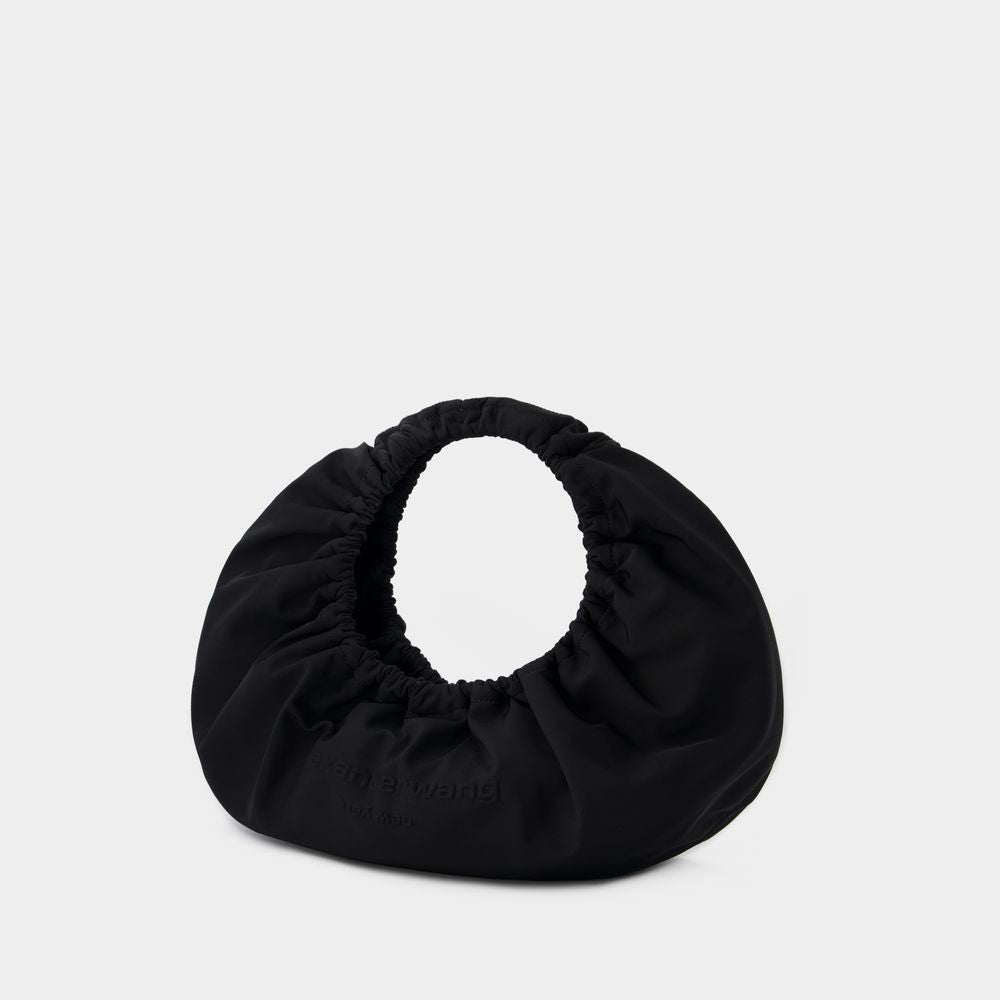 Crescent Medium Shoulder Bag - Nylon - Black