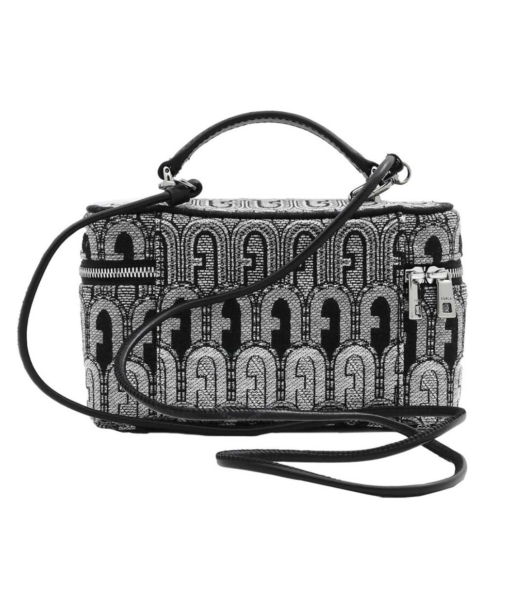 Structured Grey Wallet with Zip Closure