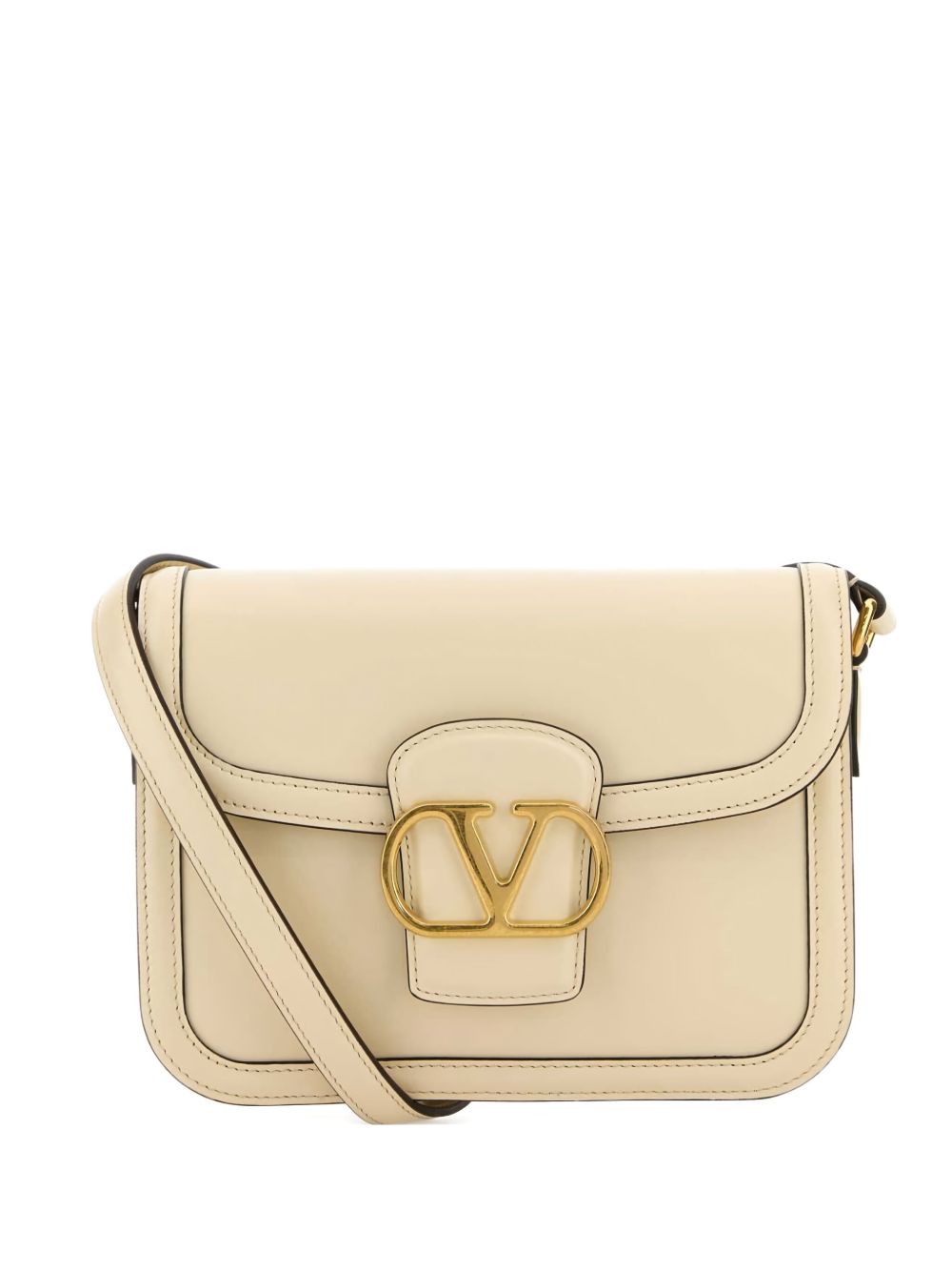 Structured Handbag With Glossy Finish