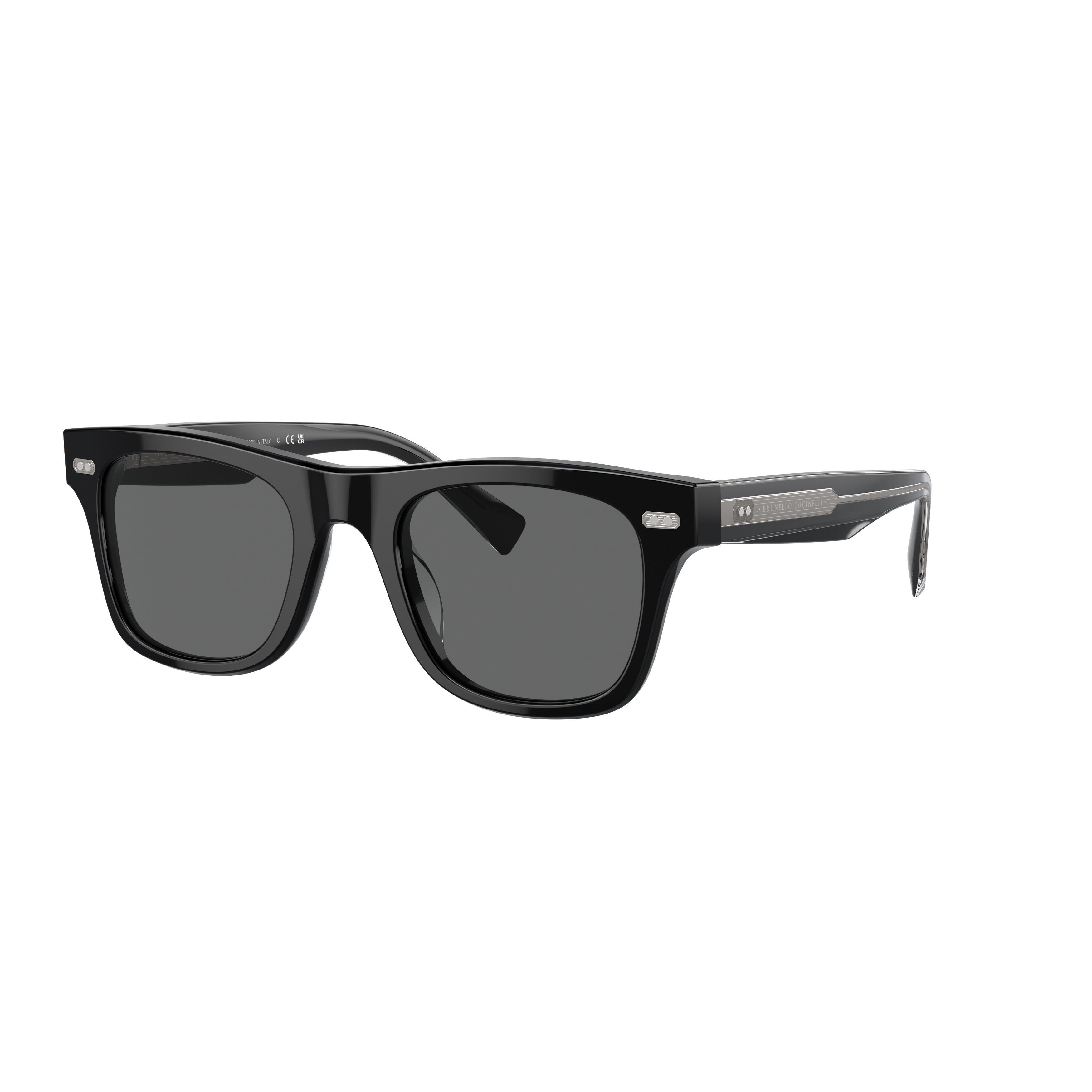 0bc4002s Rectangular Frame Sunglasses with Metallic Accent Detail