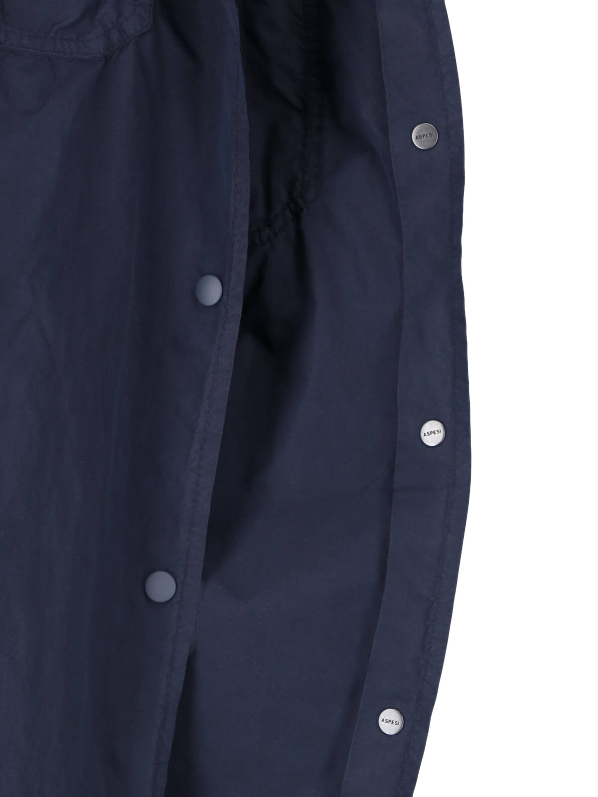 Blue Long Waterproof Classic Collar Jacket