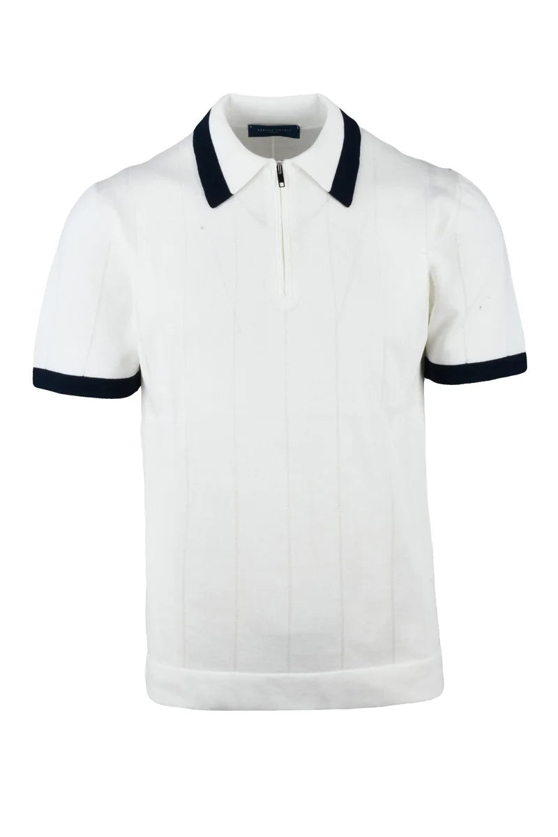 Zip Polo - White