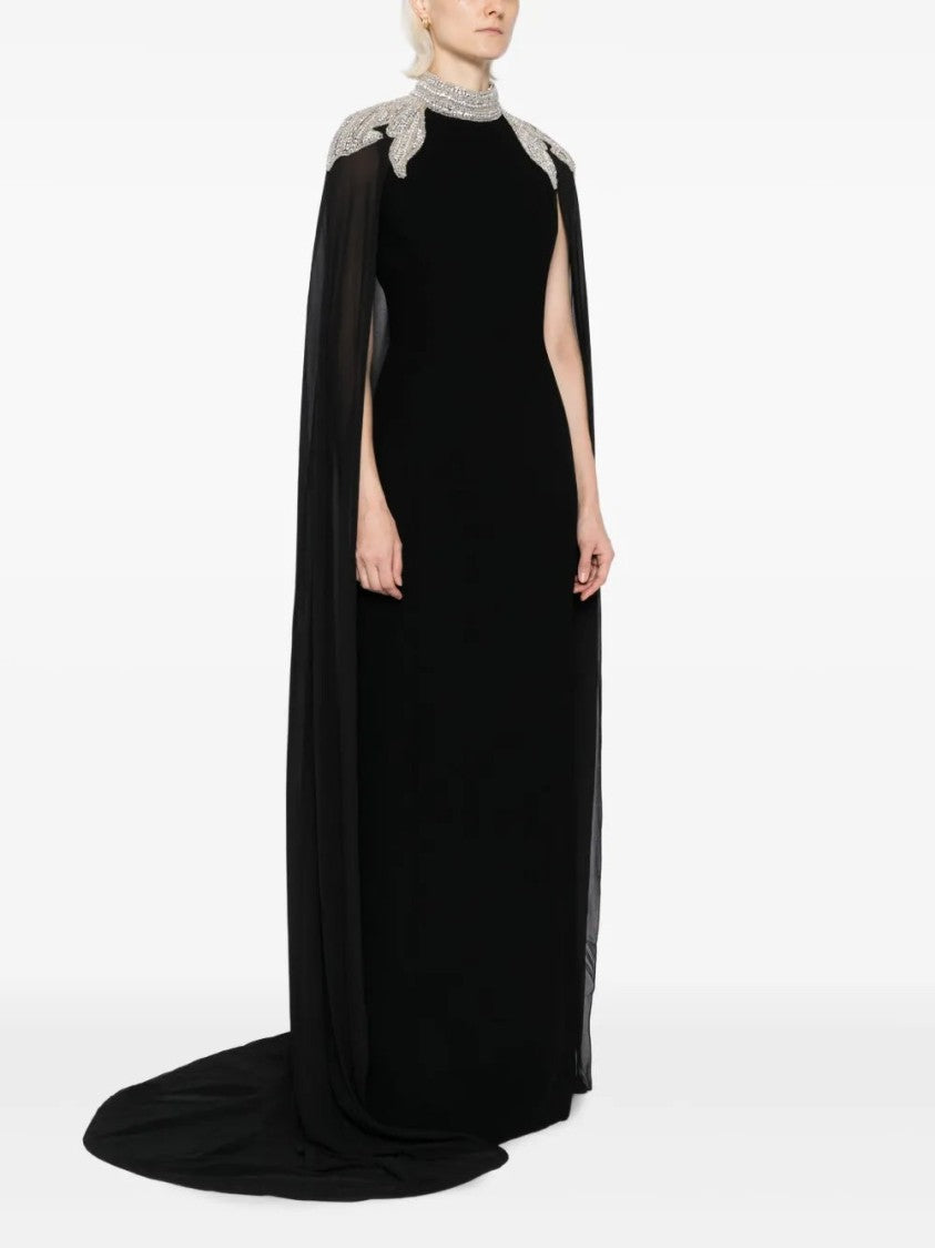 Embellished Crepe Kaftan