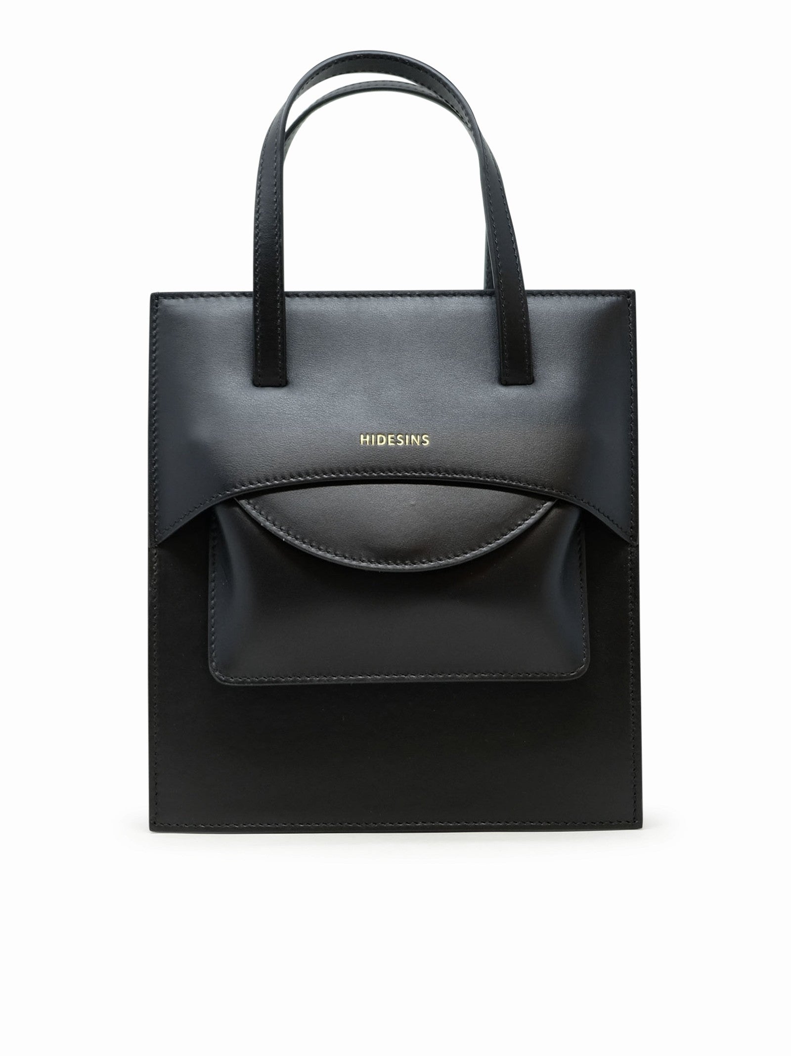 Fl2516 Flap J Black Leather Handbag