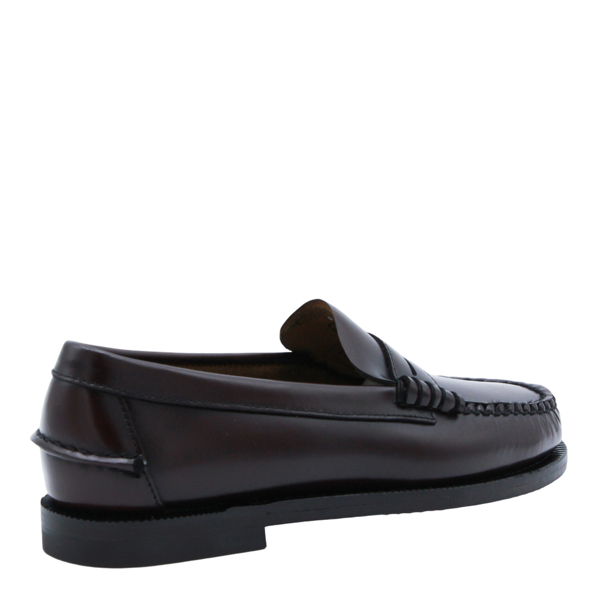 Polished Leather Loafer Flats