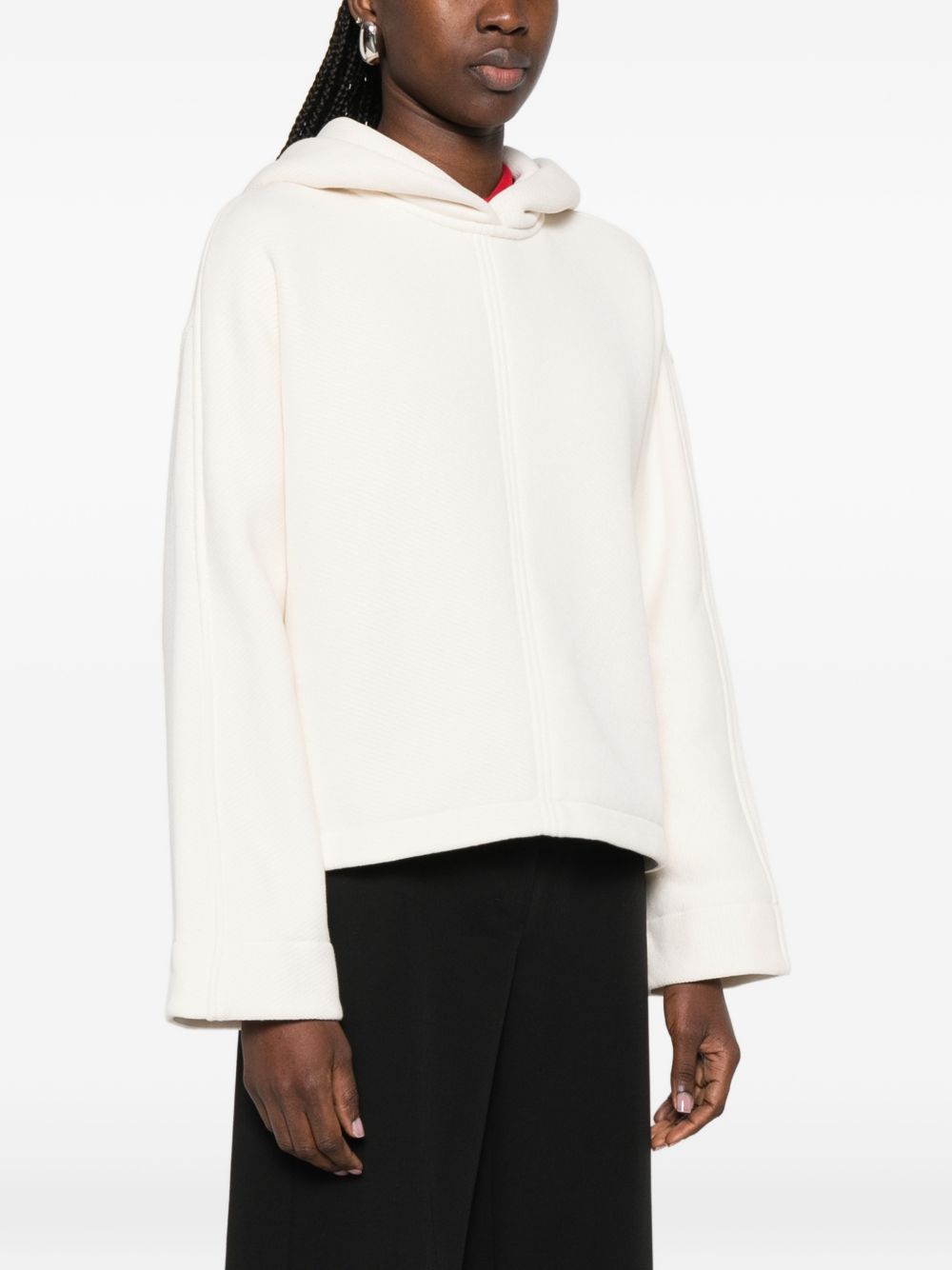 Cotton Jersey Sweatshirt with Kimono Sleeves