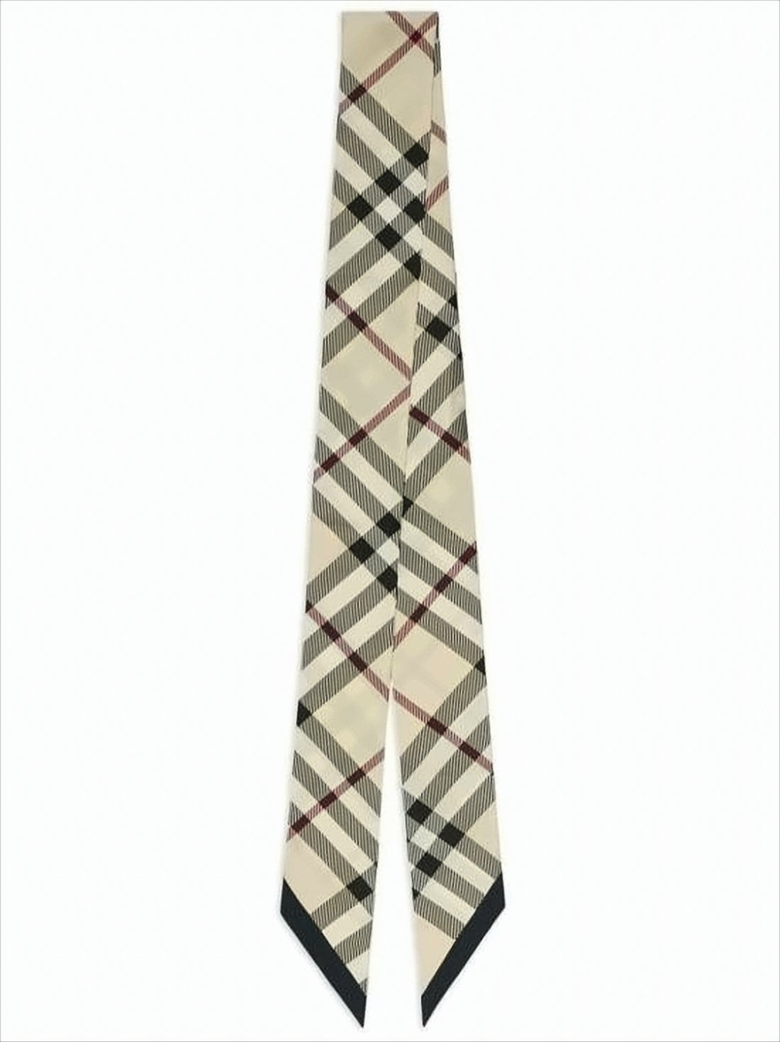 Classic Check Pattern Silk Scarf