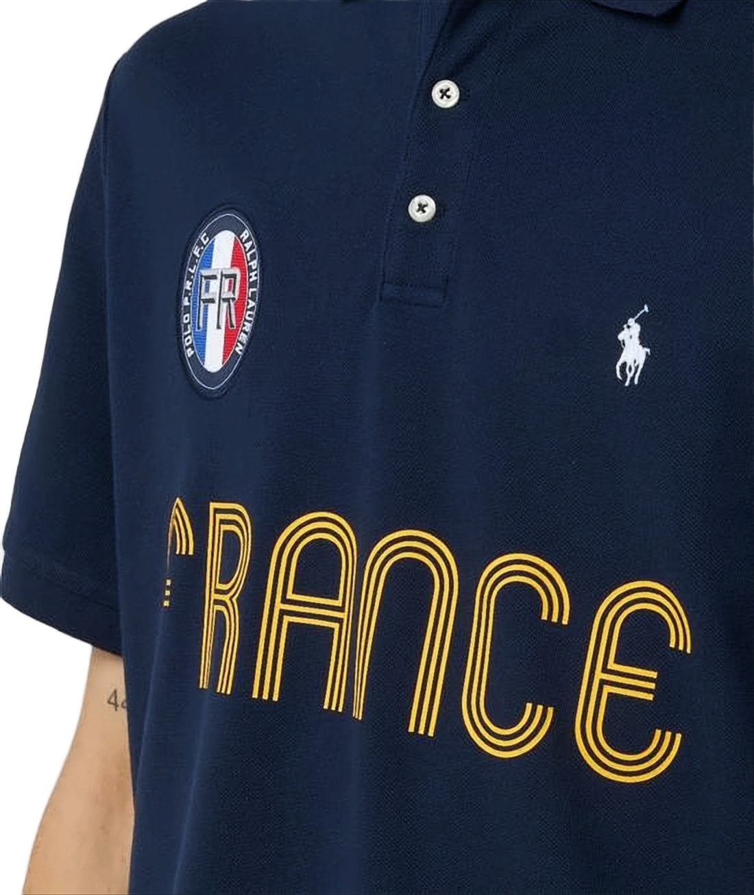 Classic Short-Sleeve Polo with Bold Graphic Detailing