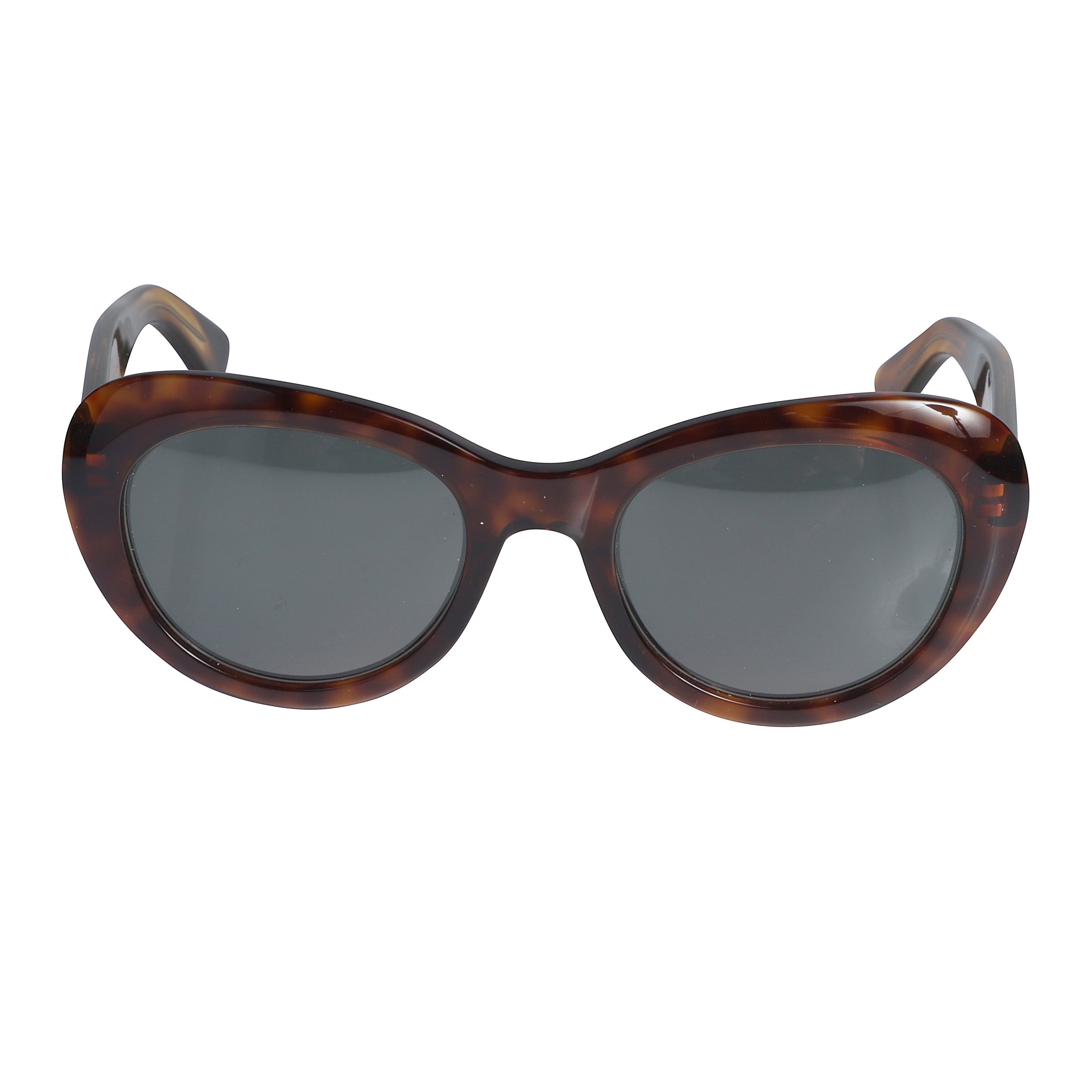 Capri New-S Rounded Cat-eye Tortoiseshell Sunglasses with Slender Arms