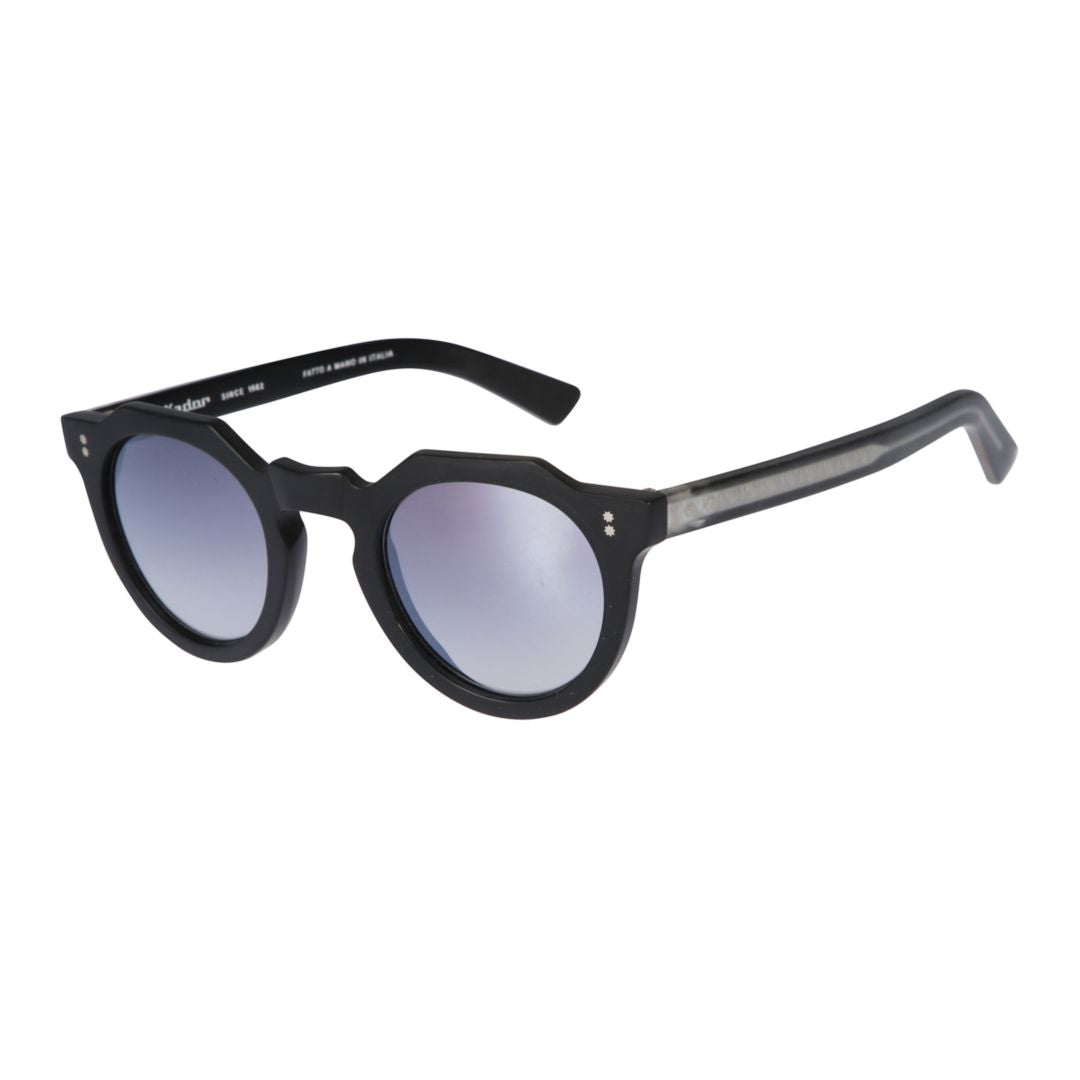 Epiko Bold Round Frame Sunglasses with Angular Bridge Detail