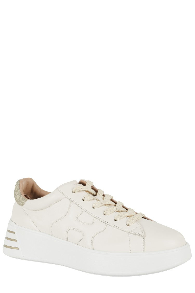 Lace-Up H564 Rebel Sneakers With Gold Accents