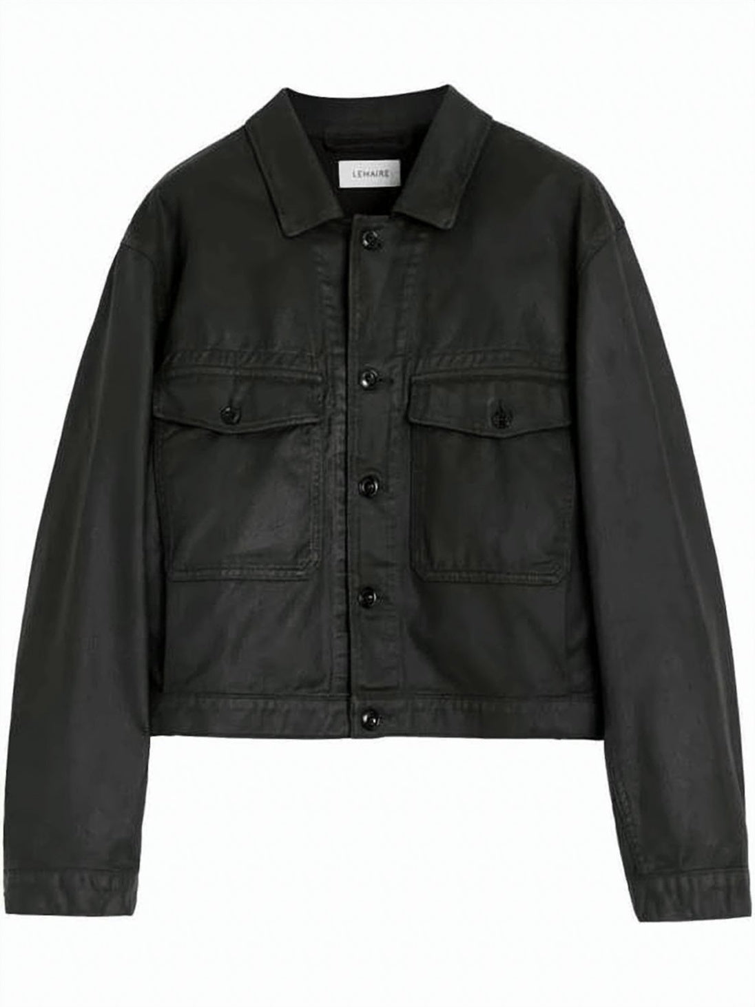 Cropped Black Denim Jacket