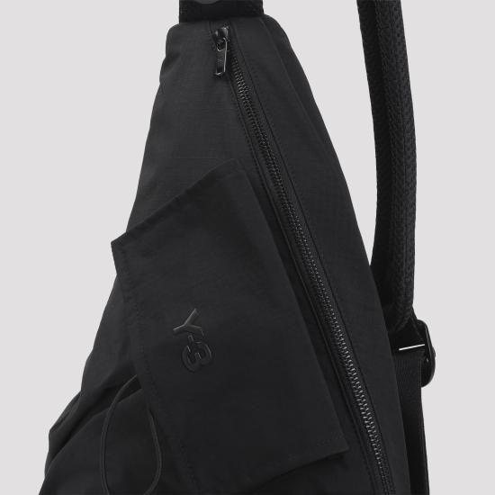 Black Polyamide Crossbody Bag