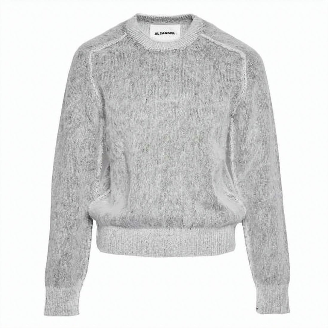 Textured Grey Sweater with Relaxed Fit