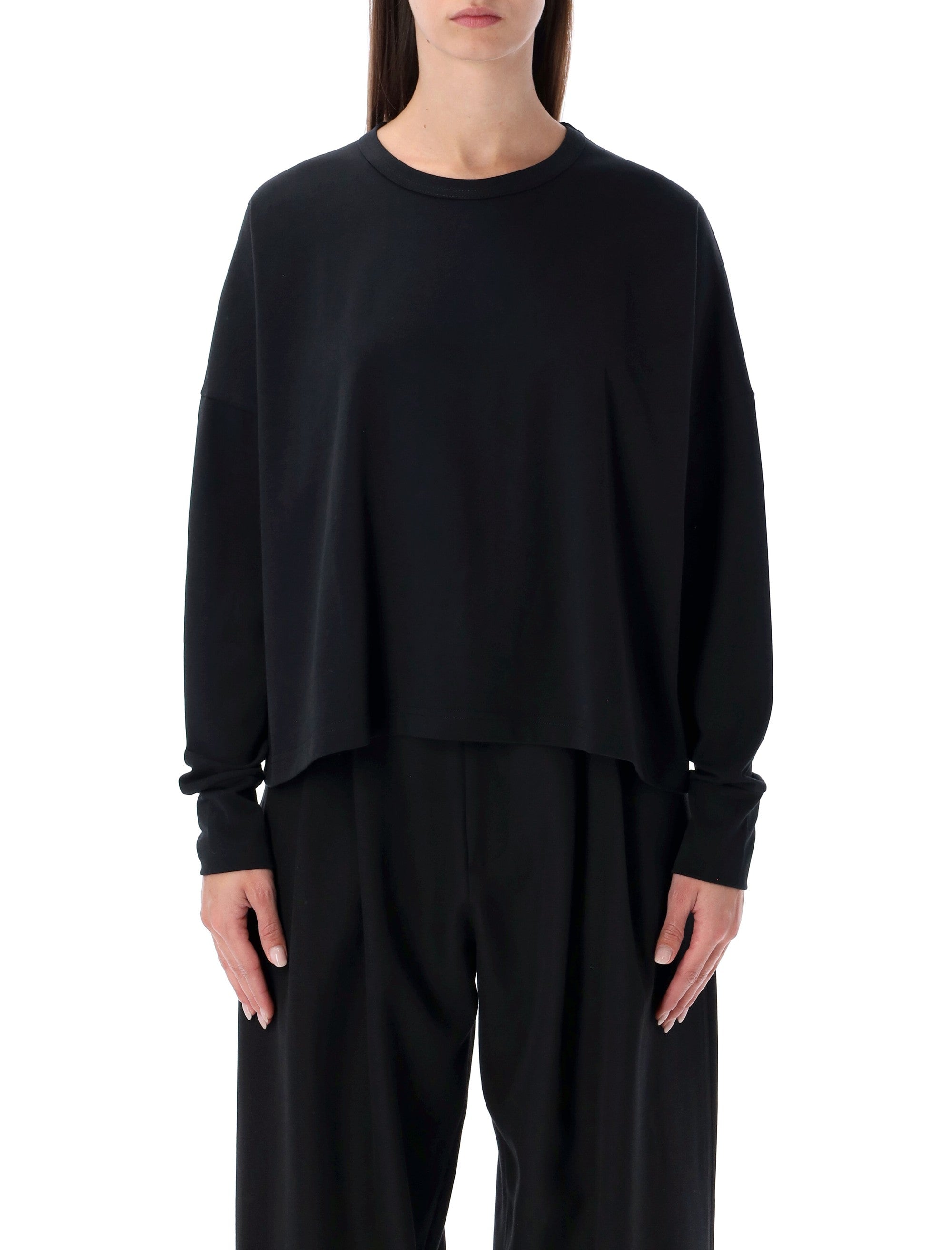 Loop Cotton Jersey Long Sleeve T-Shirt