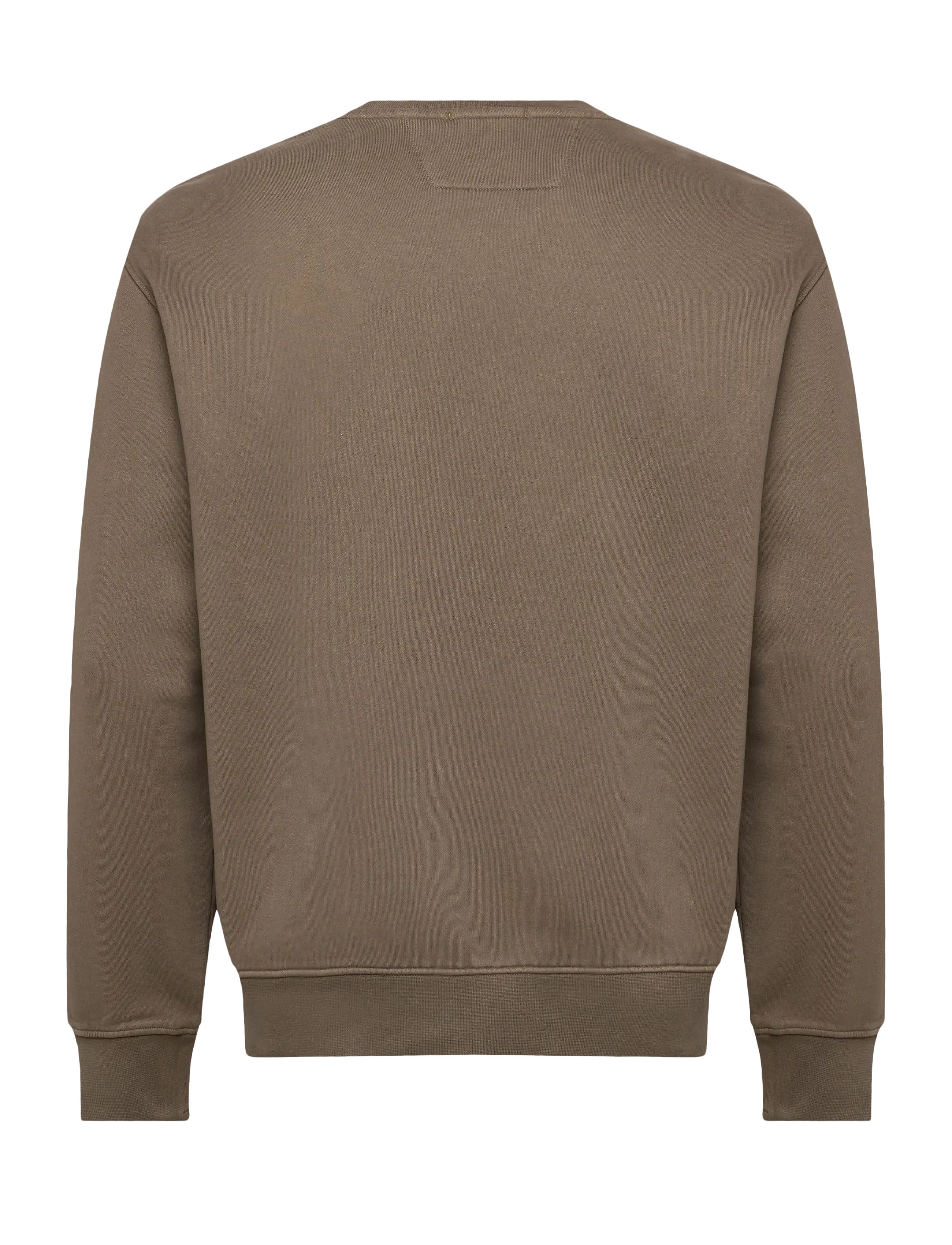 Long-Sleeve Crewneck Sweatshirt With Subtle Logo Detail