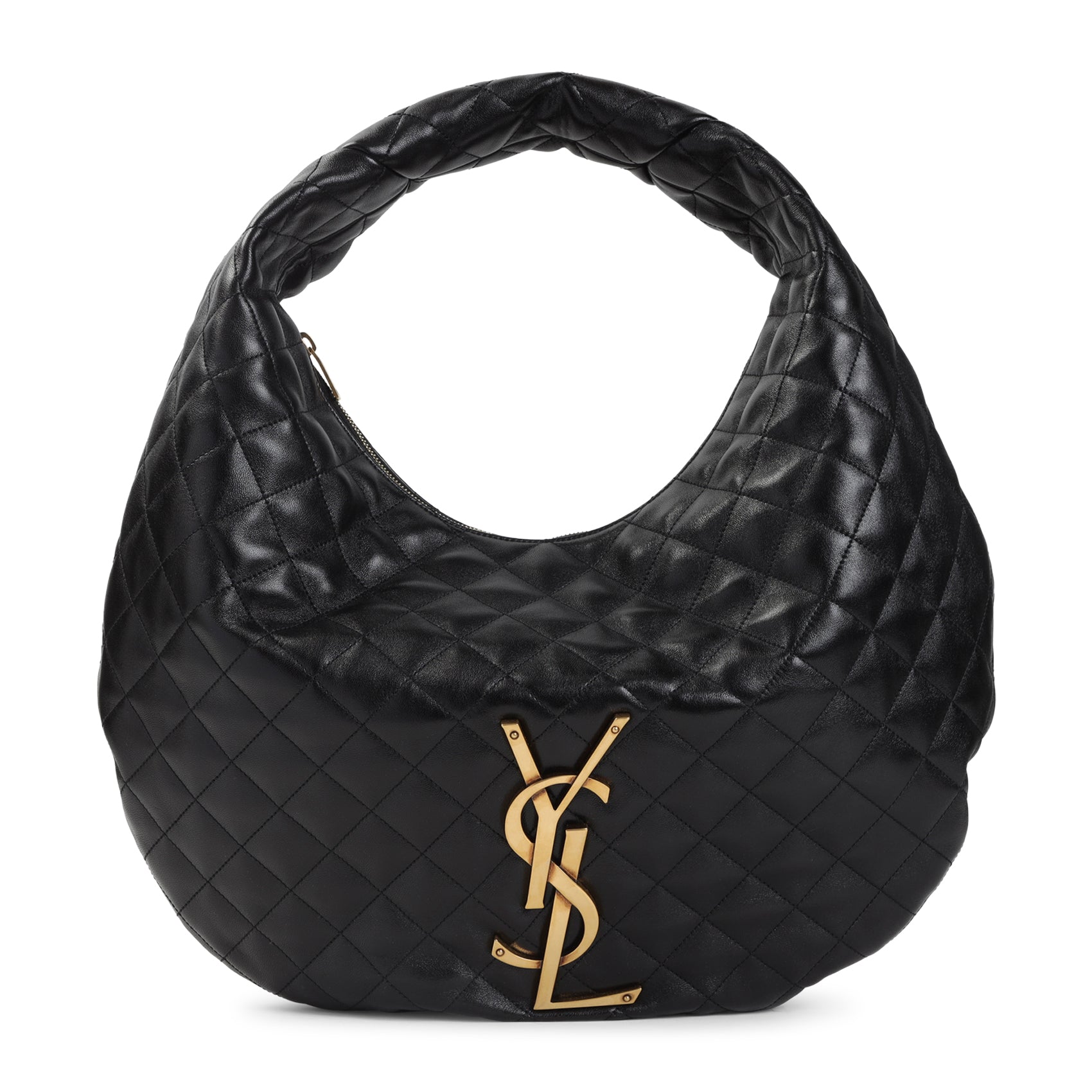 Quilted Crescent Handbag