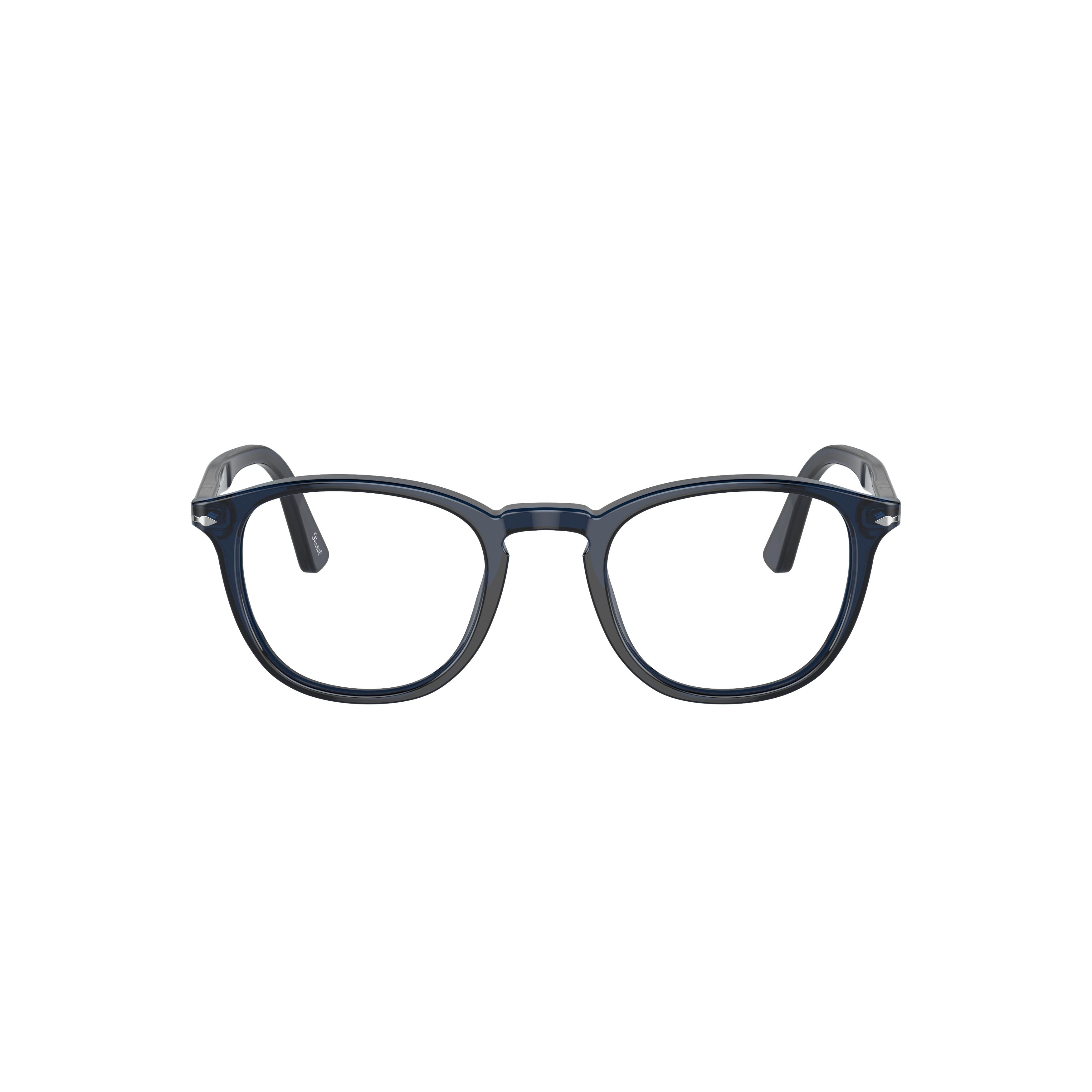 0po3143v Round Acetate Sunglasses with Metallic Accents