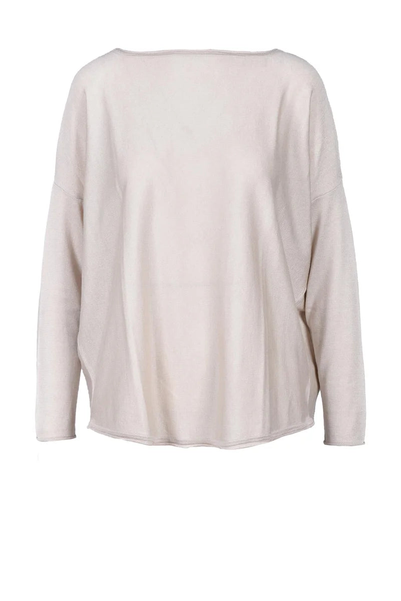 Silk and Cashmere Sweater - Beige