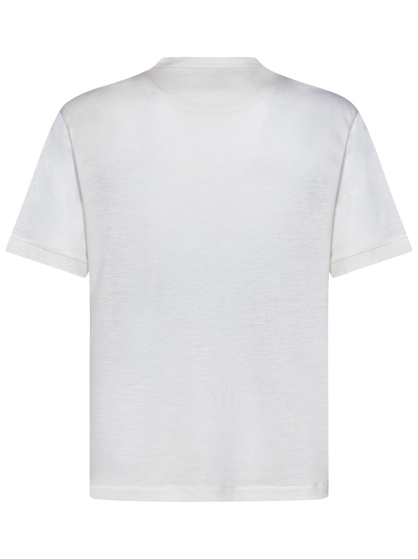 White Cashmere Crewneck T-Shirt