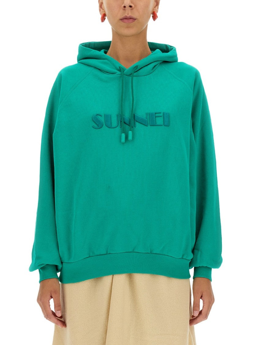 Relaxed Fit Drawstring Hooded Sweatshirt