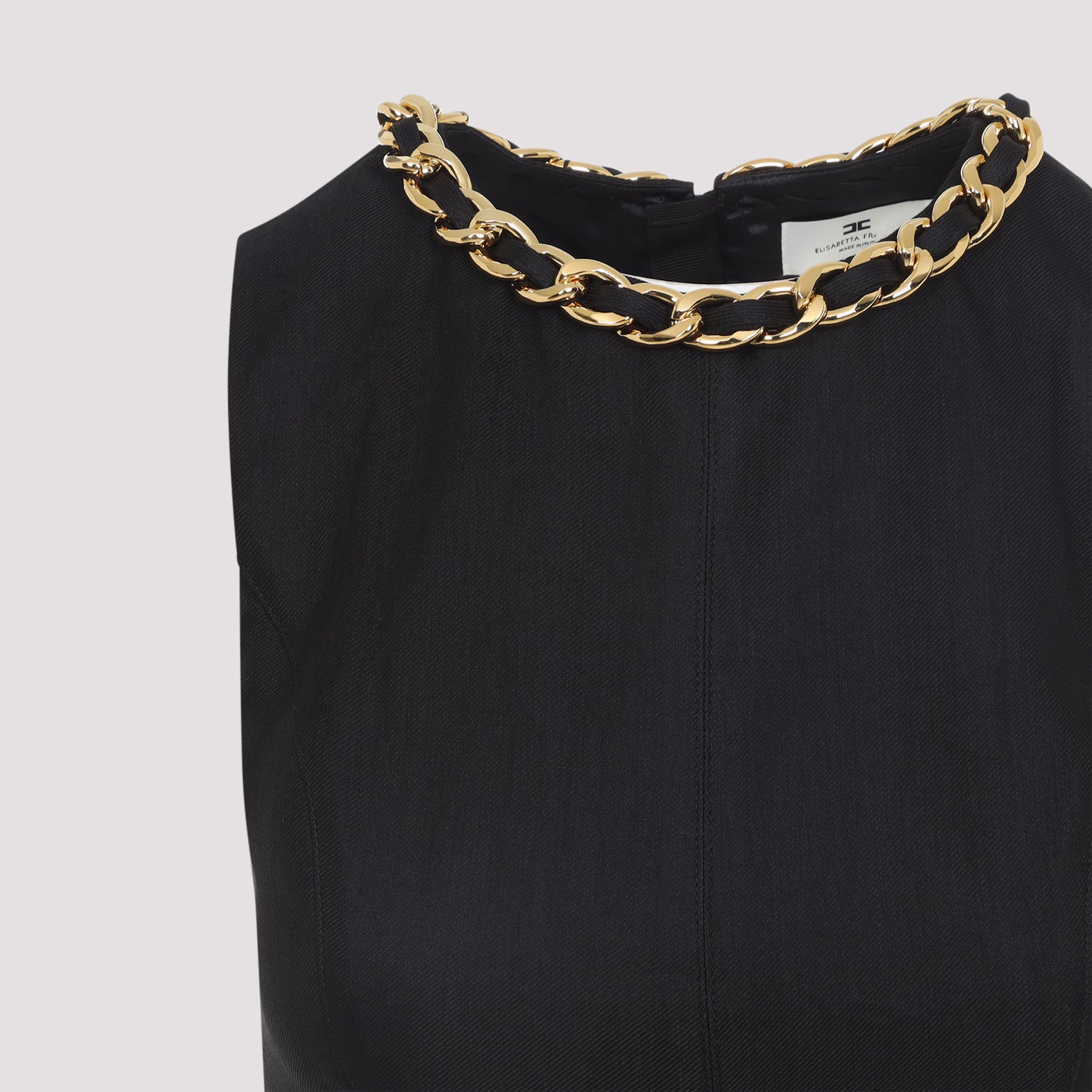 Sleeveless Linen-Blend Top