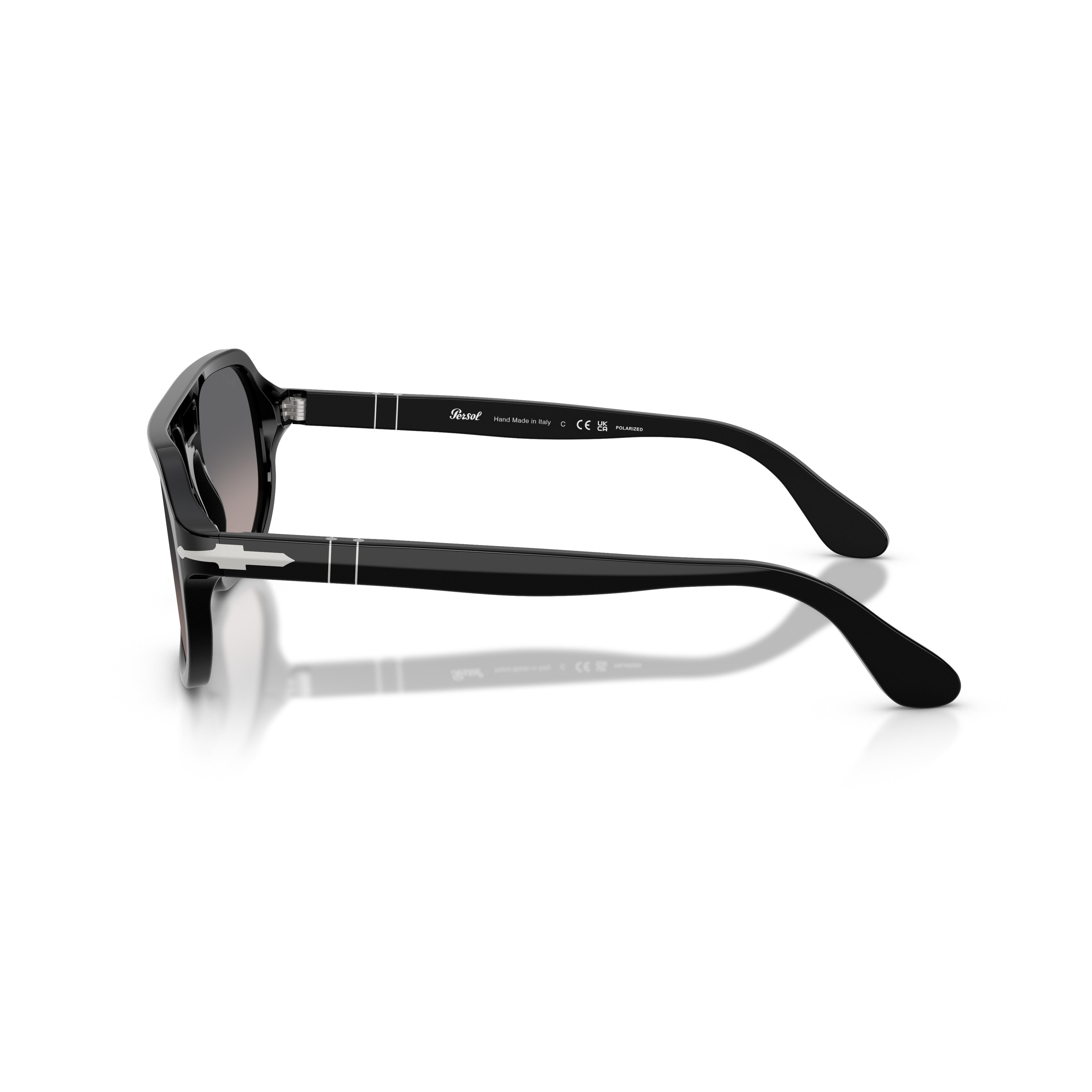 0po3393s Geometric Frame Sunglasses with Double Bridge Design