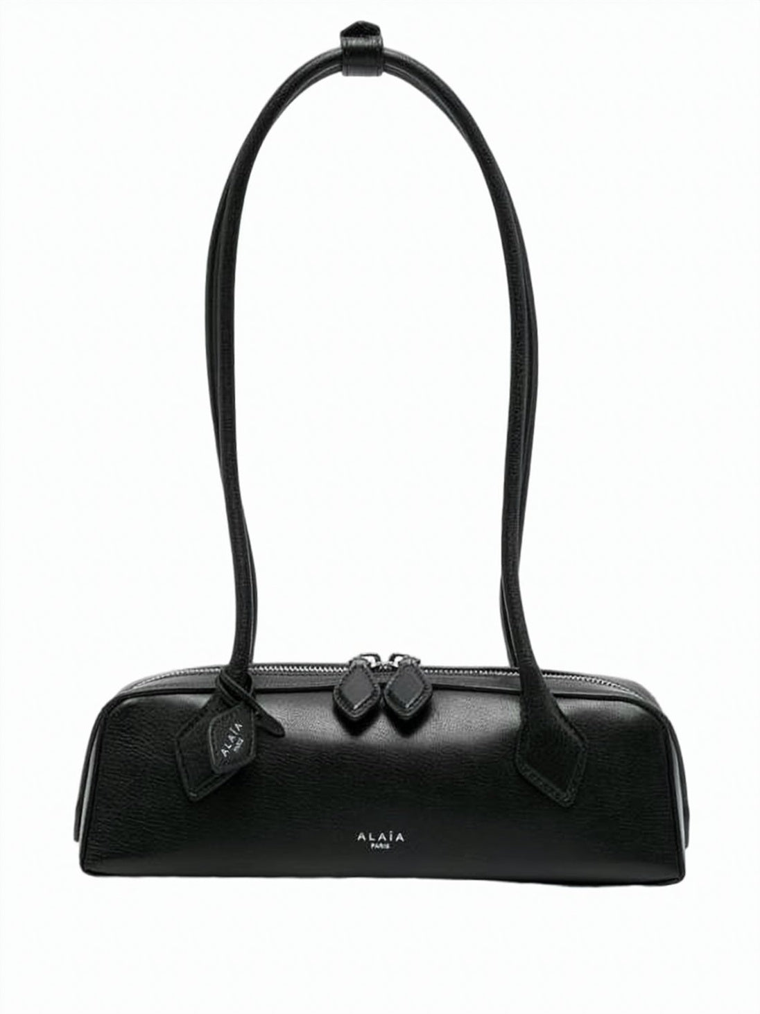 Black Goat Leather Shoulder Bag