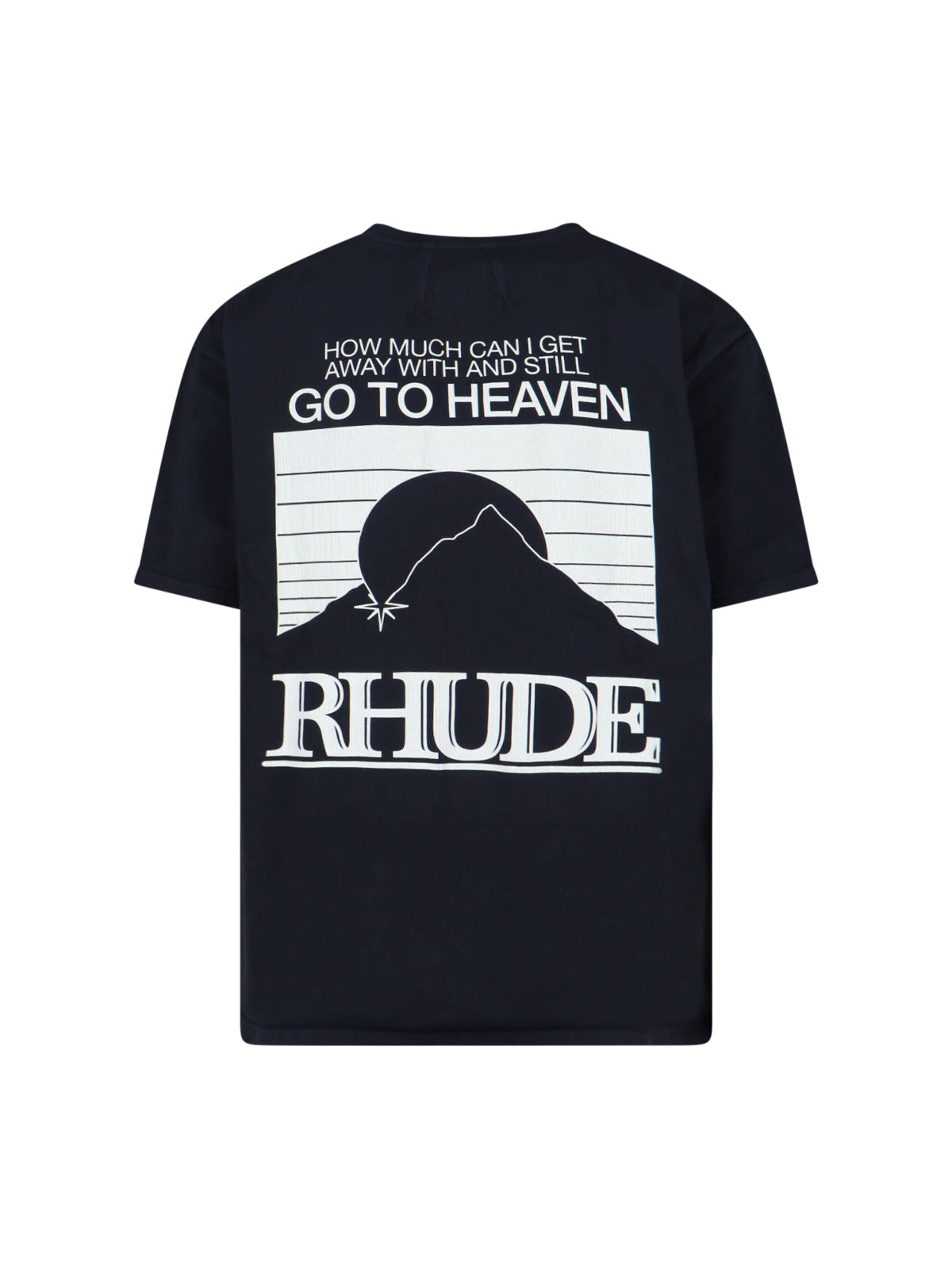 Classic Black T-Shirt With Crew Neckline