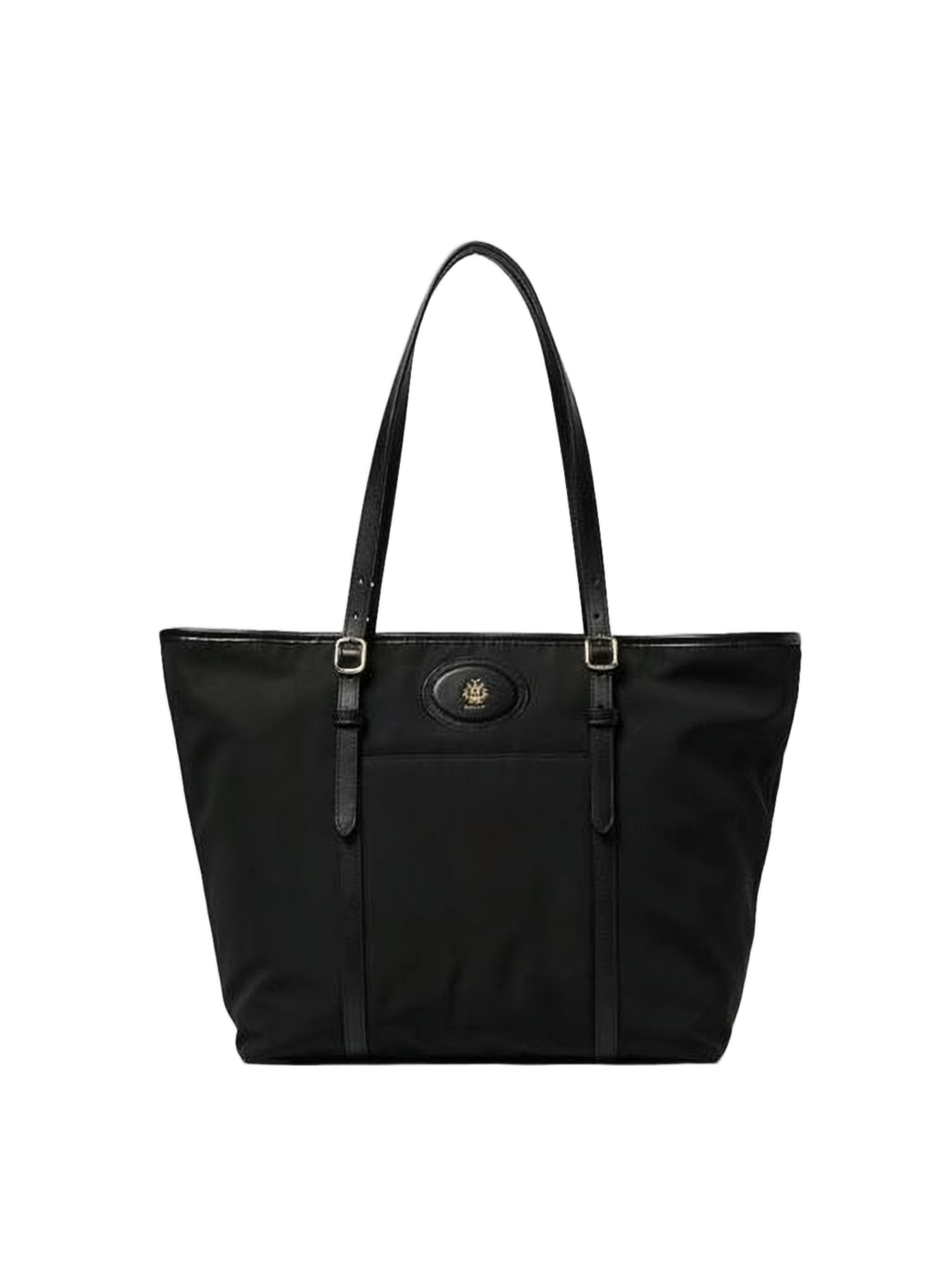 Smooth Nylon Shoulder Bag with Adjustable Straps